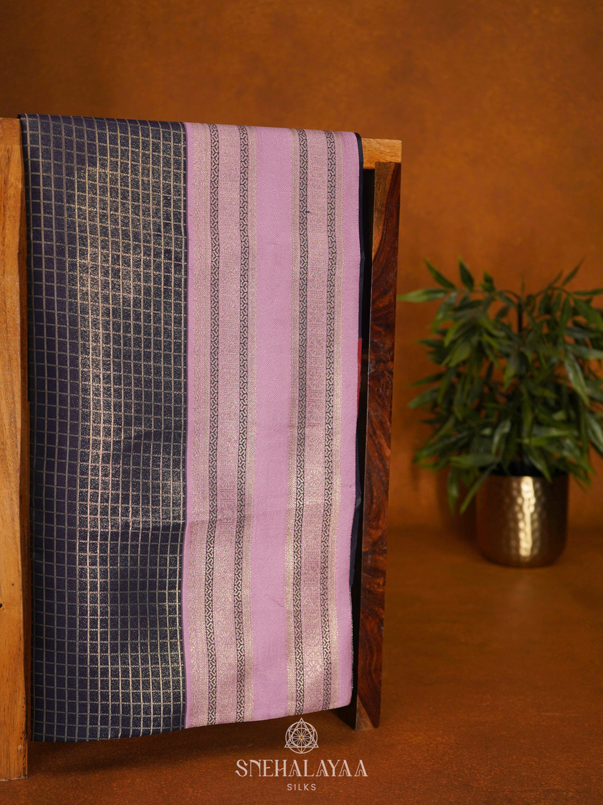 Navy Blue Soft Silk Saree