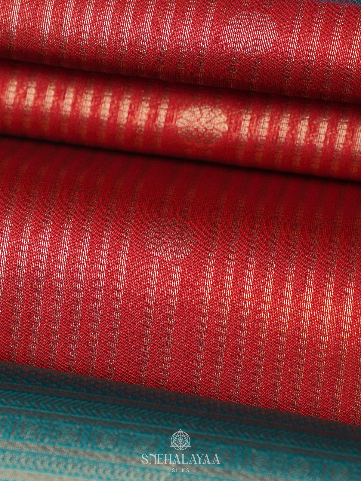 Red Soft Silk Saree