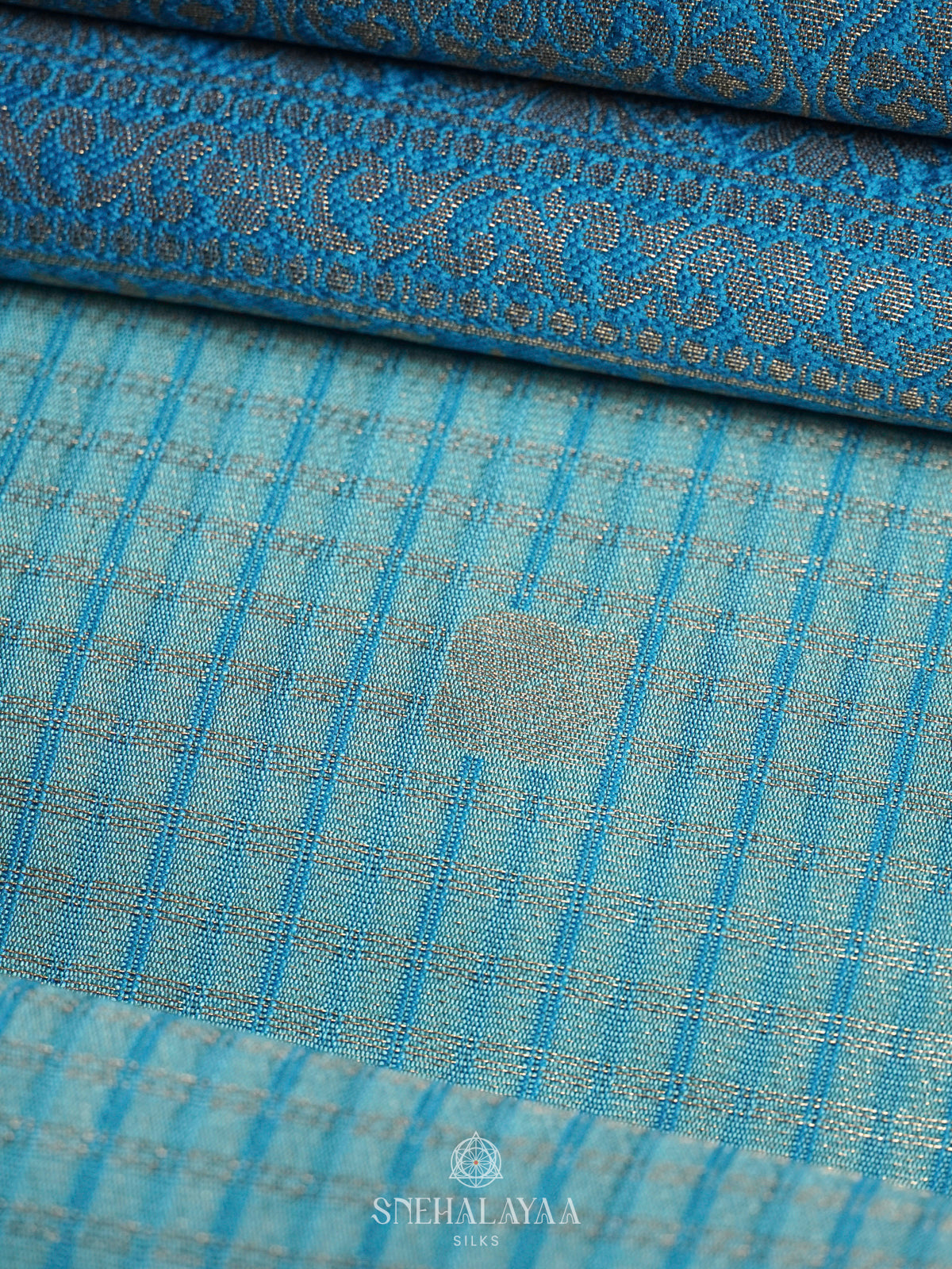 Blue Soft Silk Saree