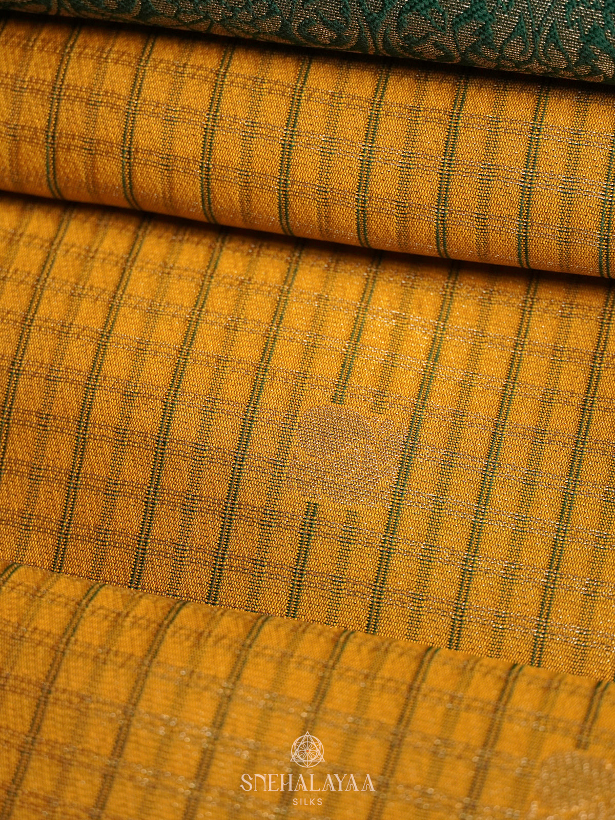 Mango Yellow Soft Silk Saree