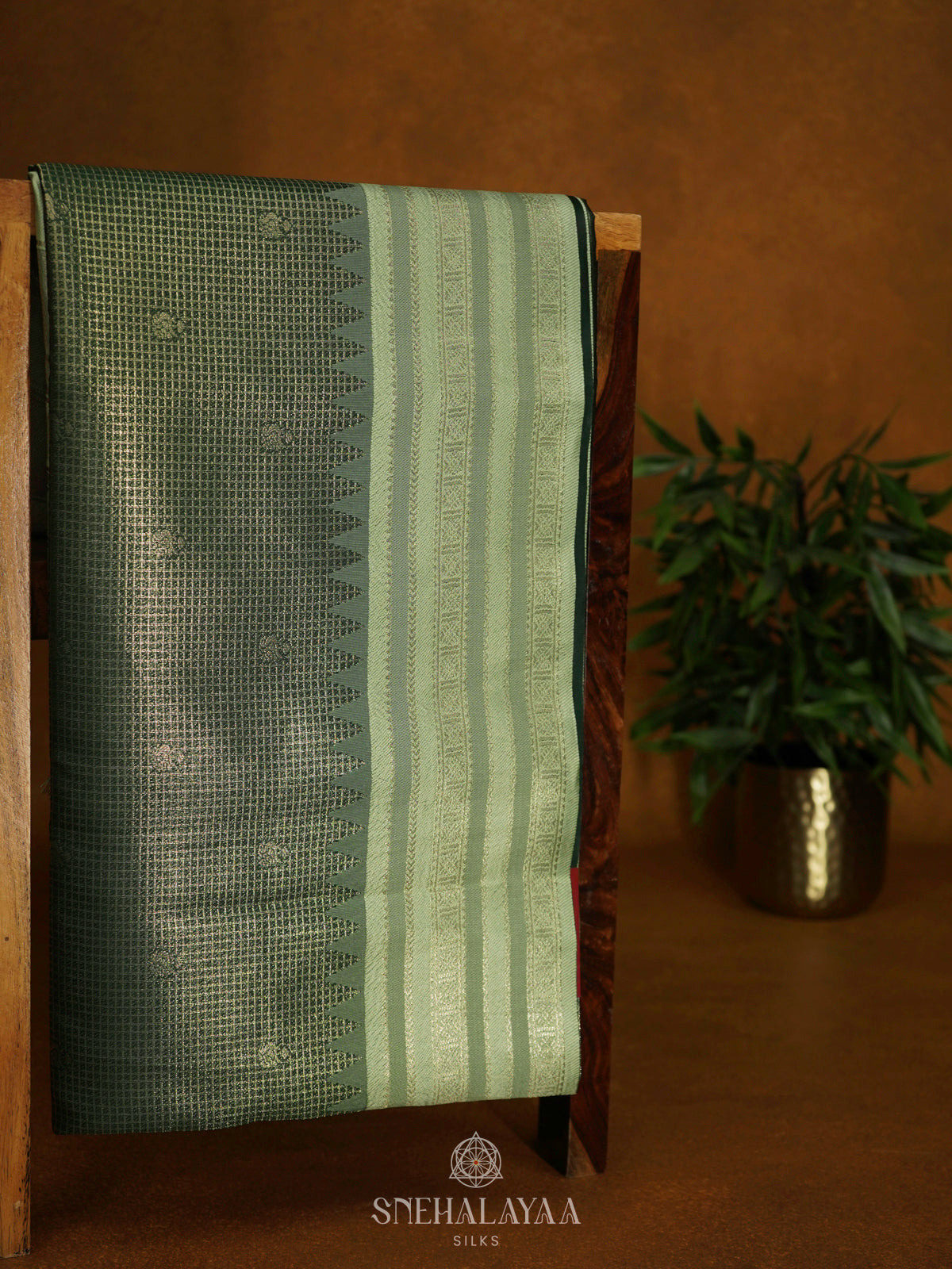 Emerald Green Soft Silk Saree