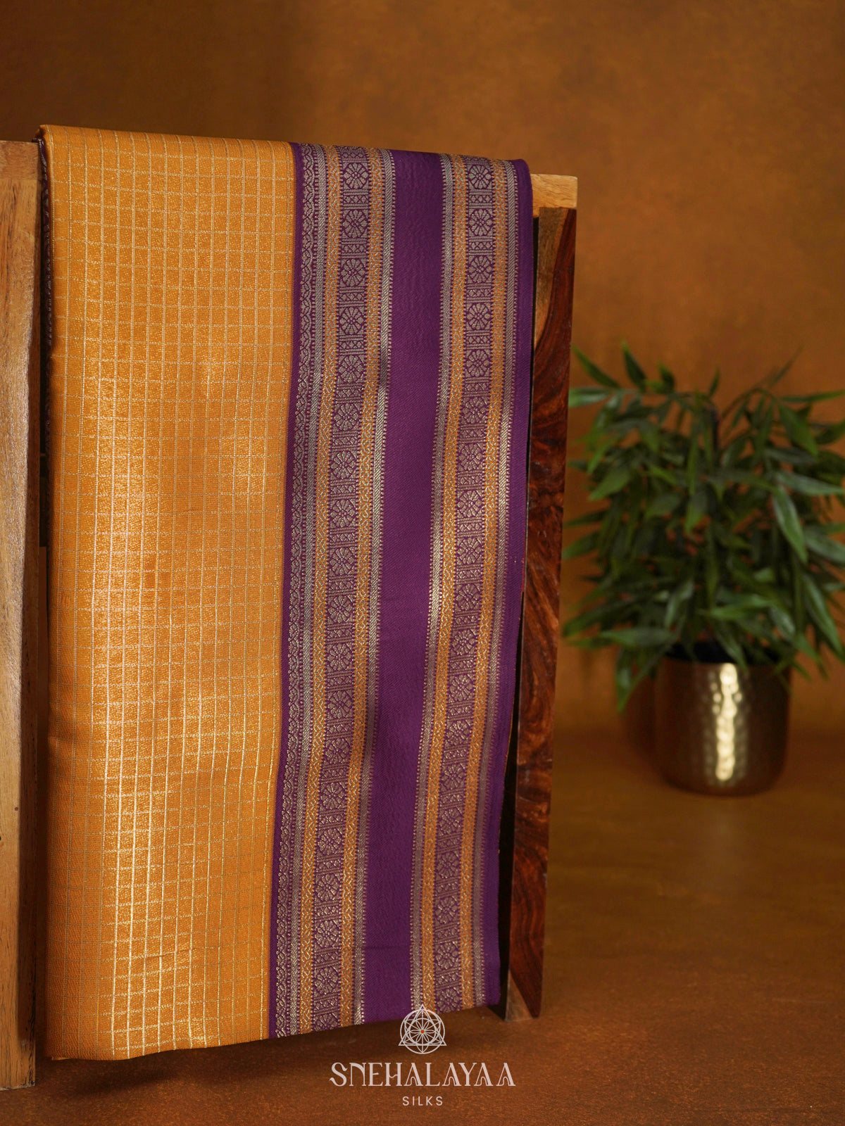 Mango Yellow Soft Silk Saree