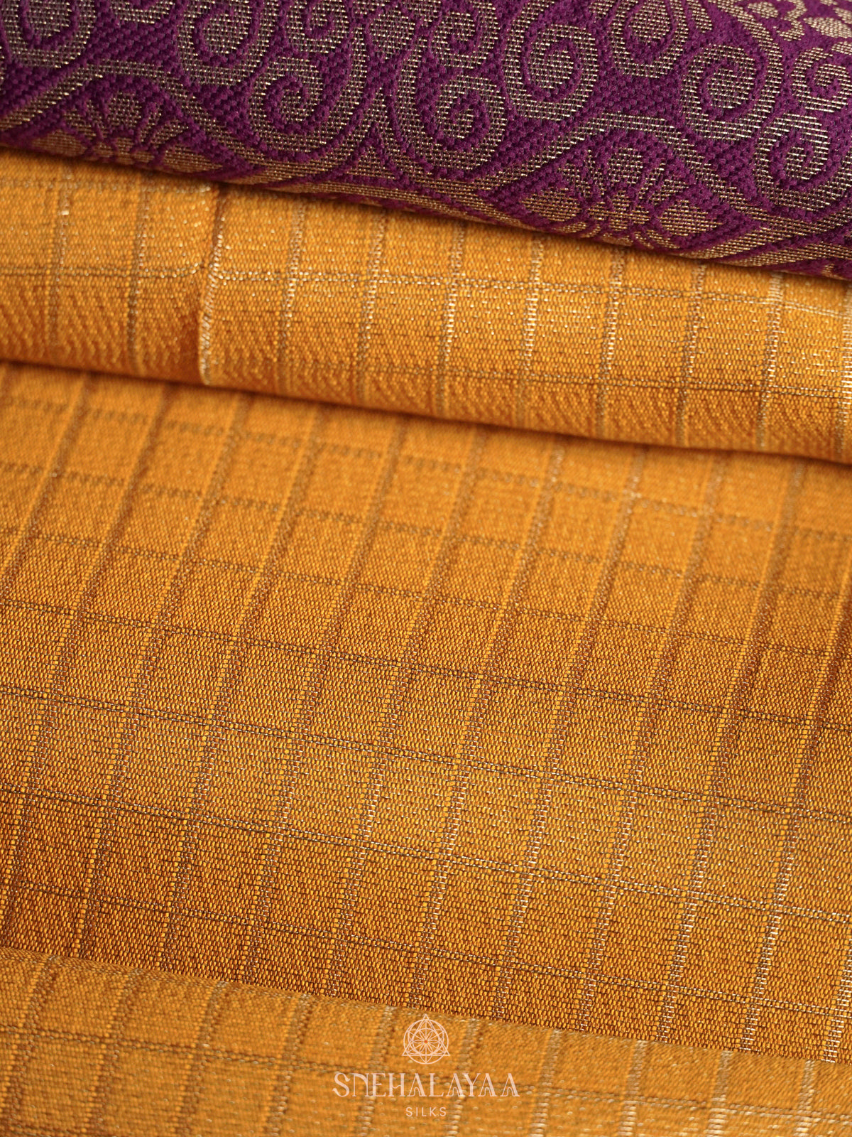 Mango Yellow Soft Silk Saree