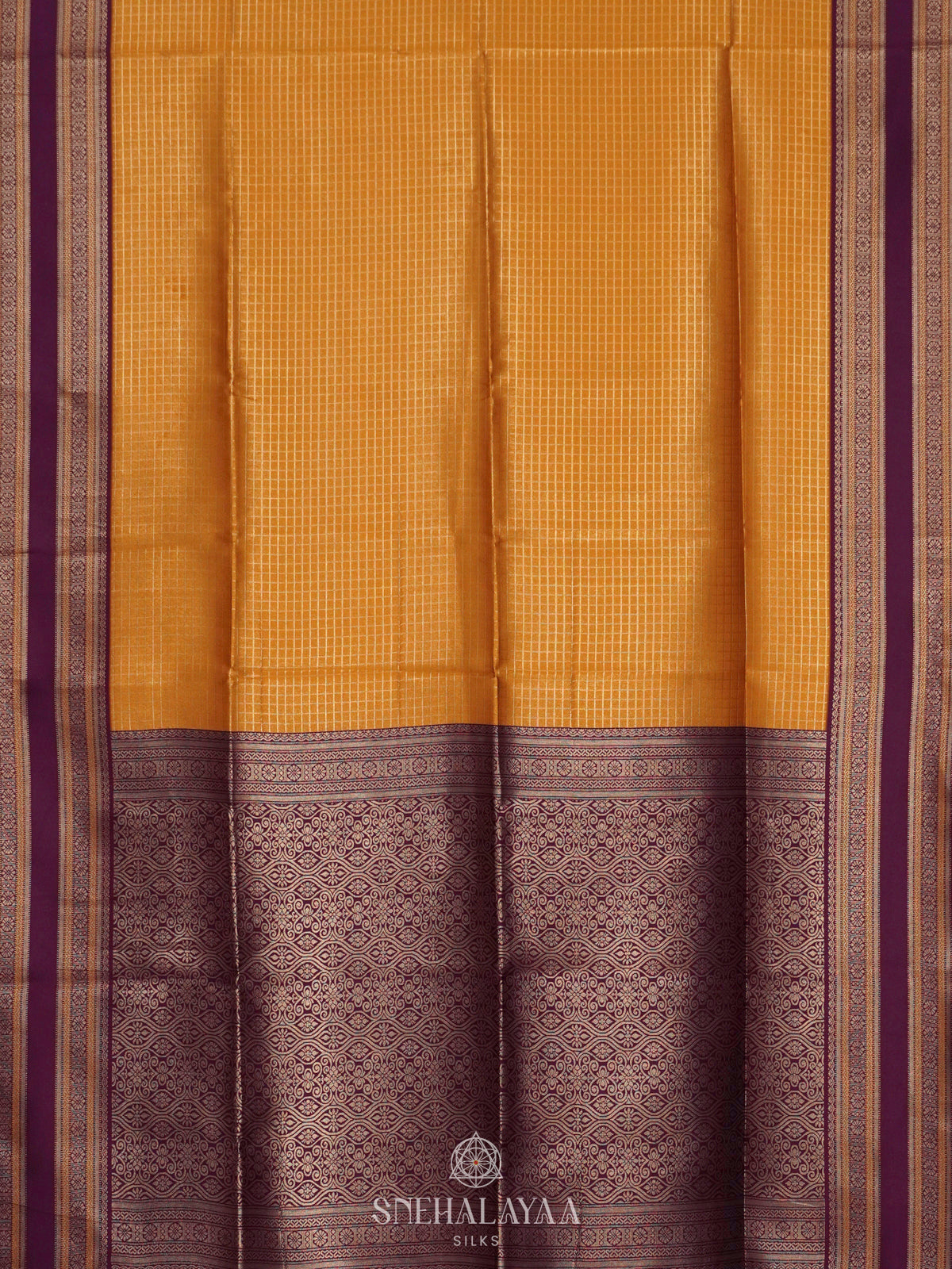 Mango Yellow Soft Silk Saree