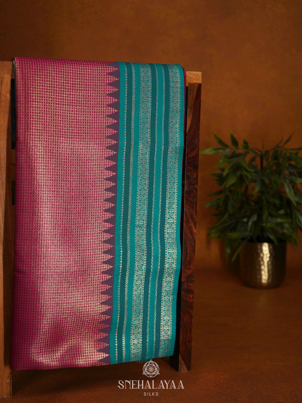 Magenta Pink Soft Silk Saree