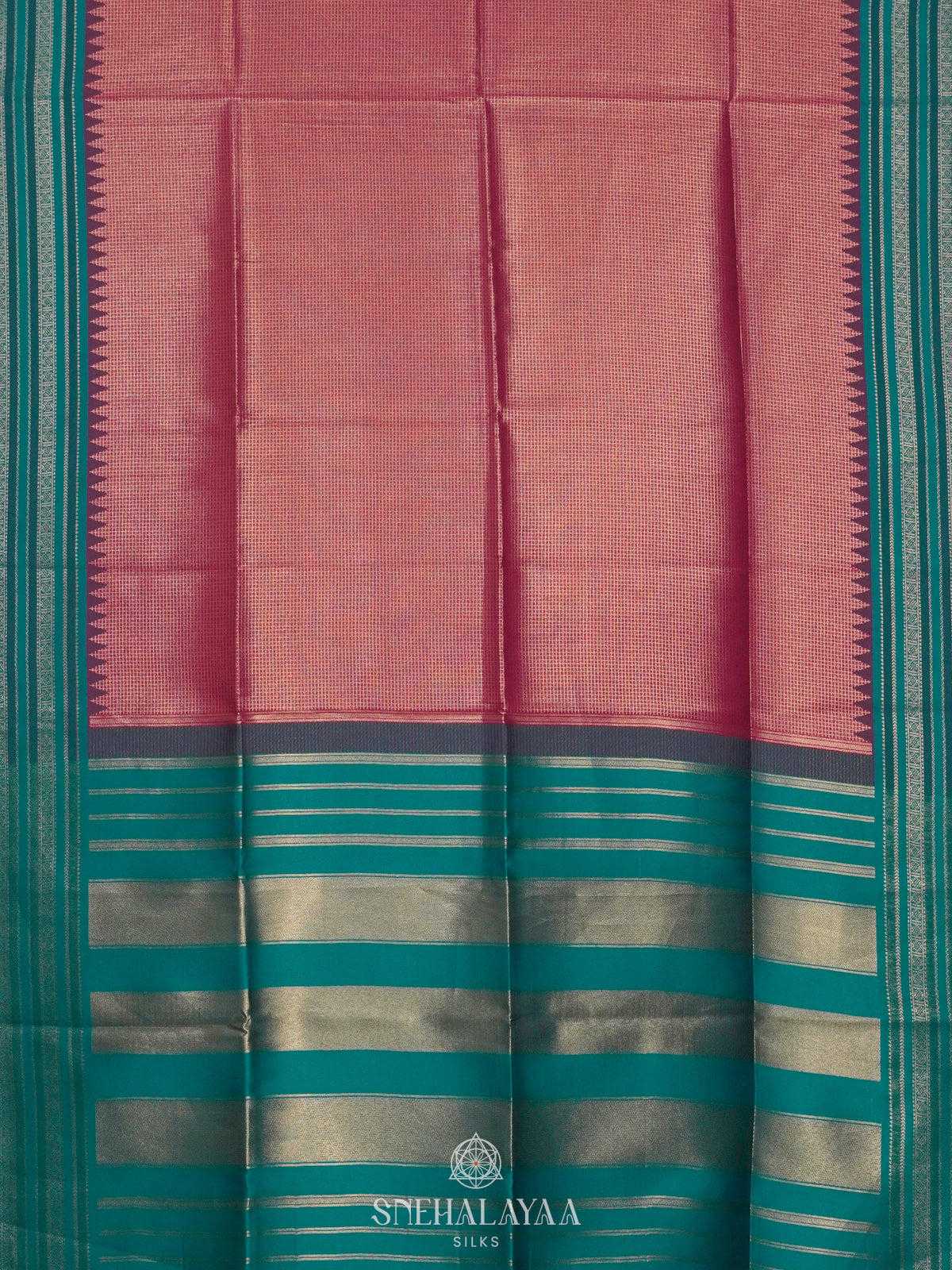 Magenta Pink Soft Silk Saree