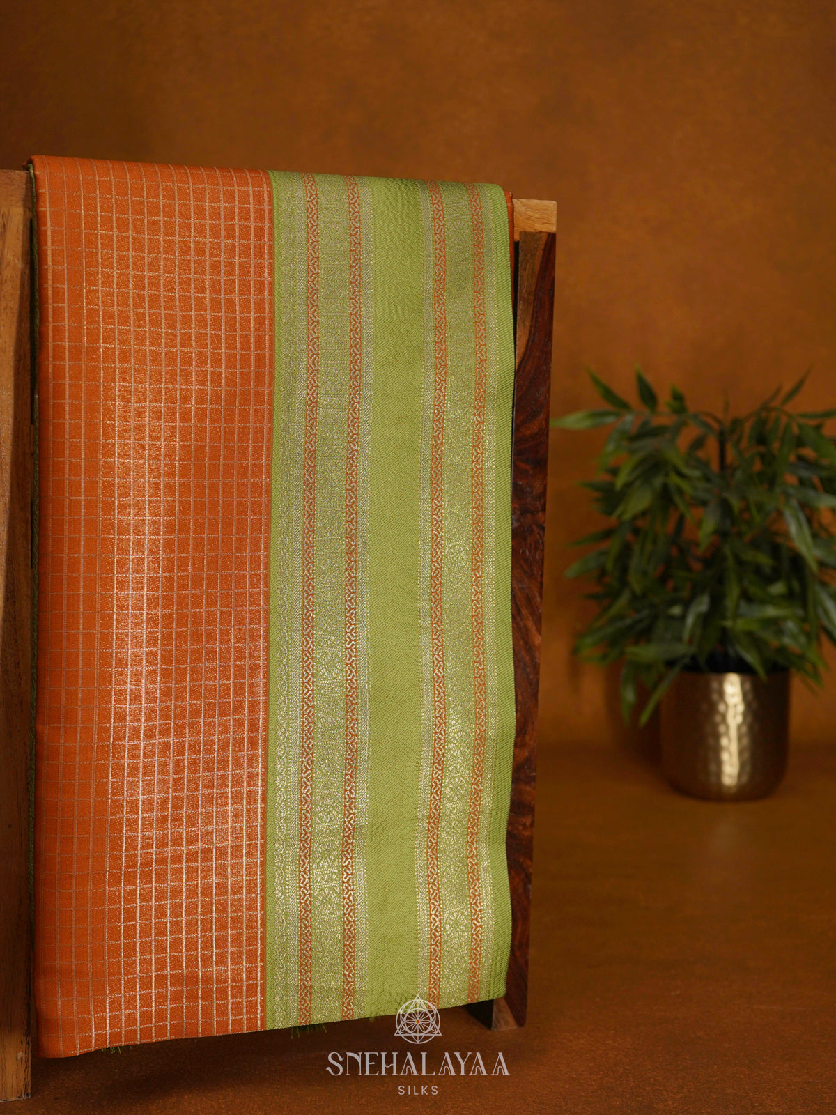 Orange Soft Silk Saree