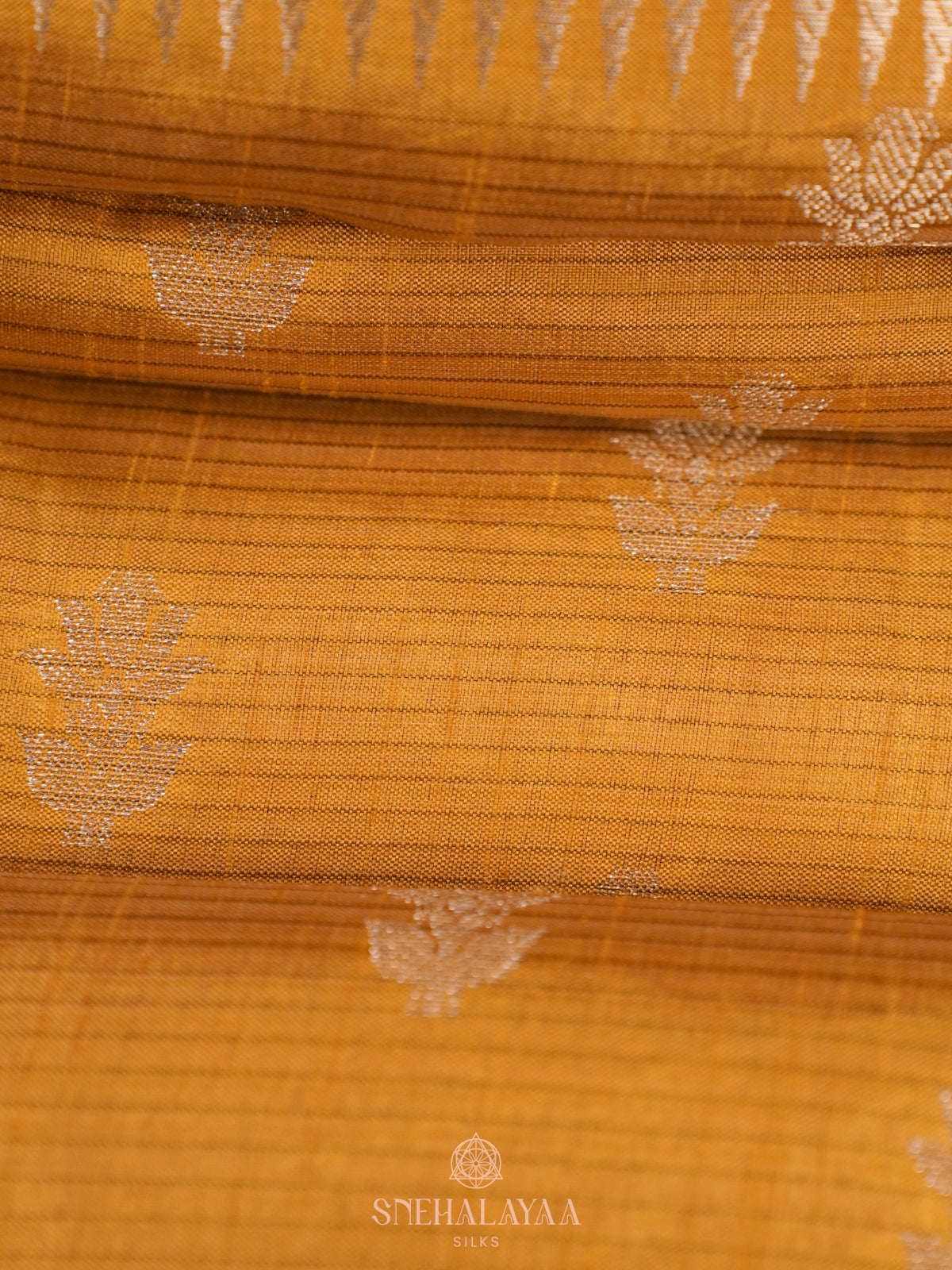 Mango Yellow Raw Silk Saree