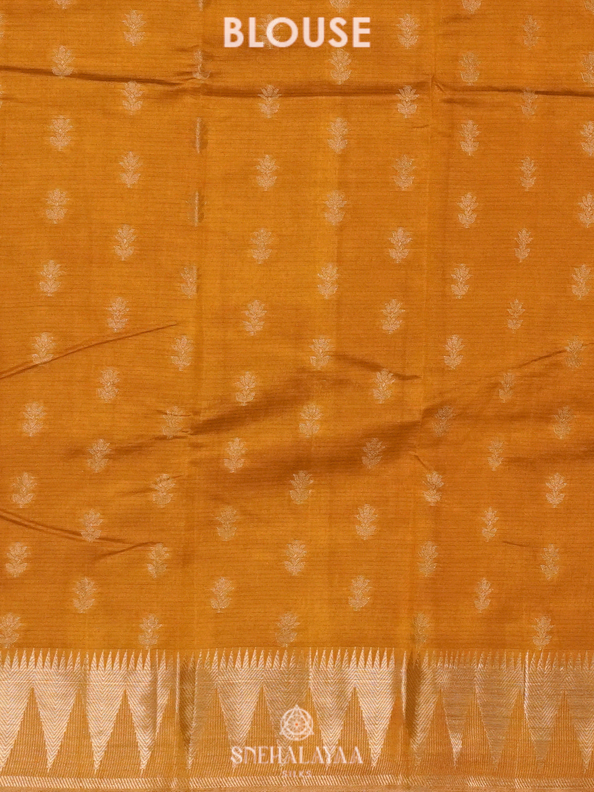 Mango Yellow Raw Silk Saree