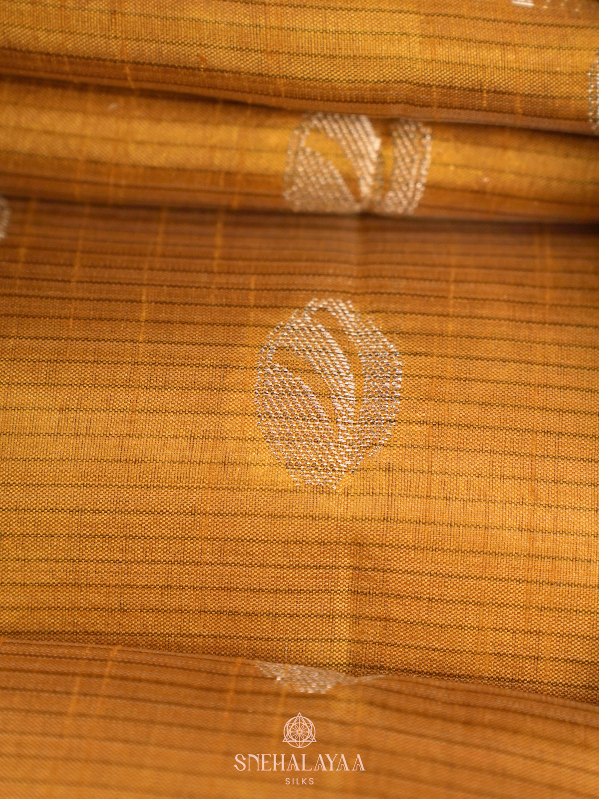 Mango Yellow Raw Silk Saree