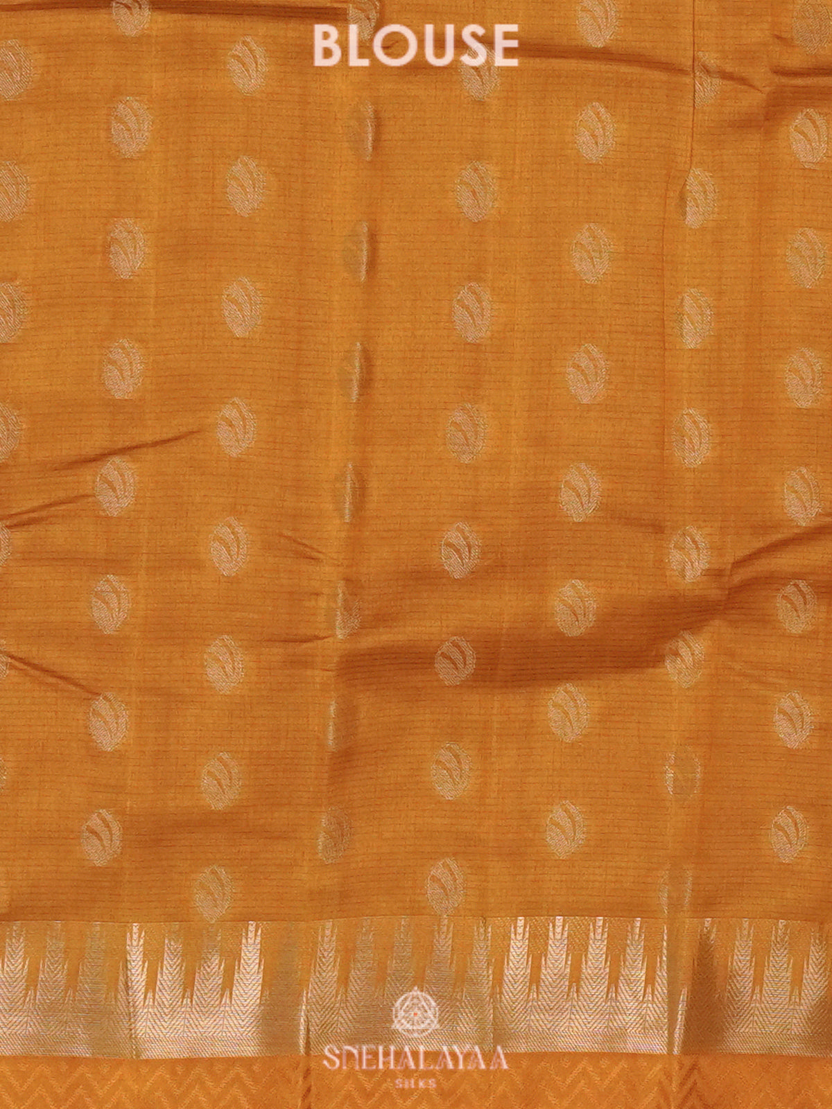 Mango Yellow Raw Silk Saree