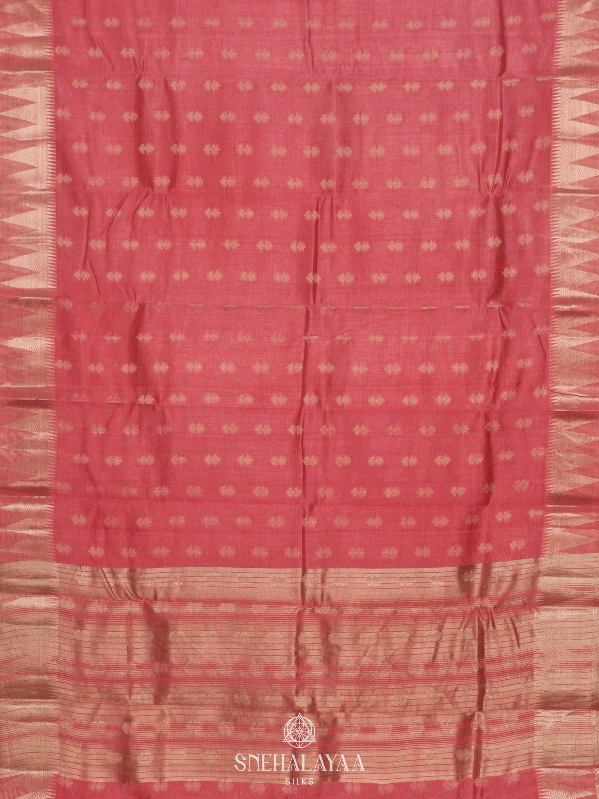 Pink Raw Silk Saree