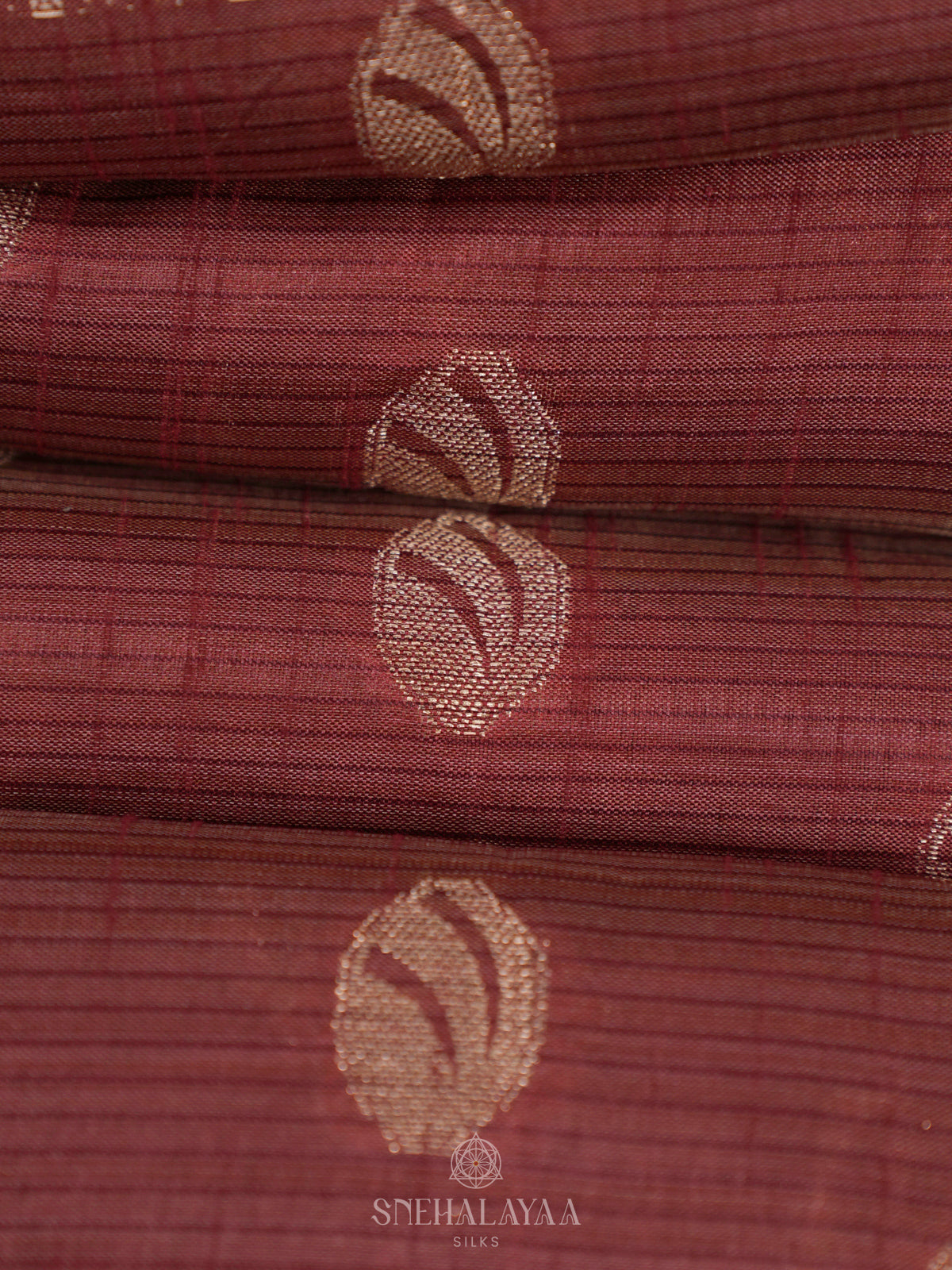 Brown Raw Silk Saree