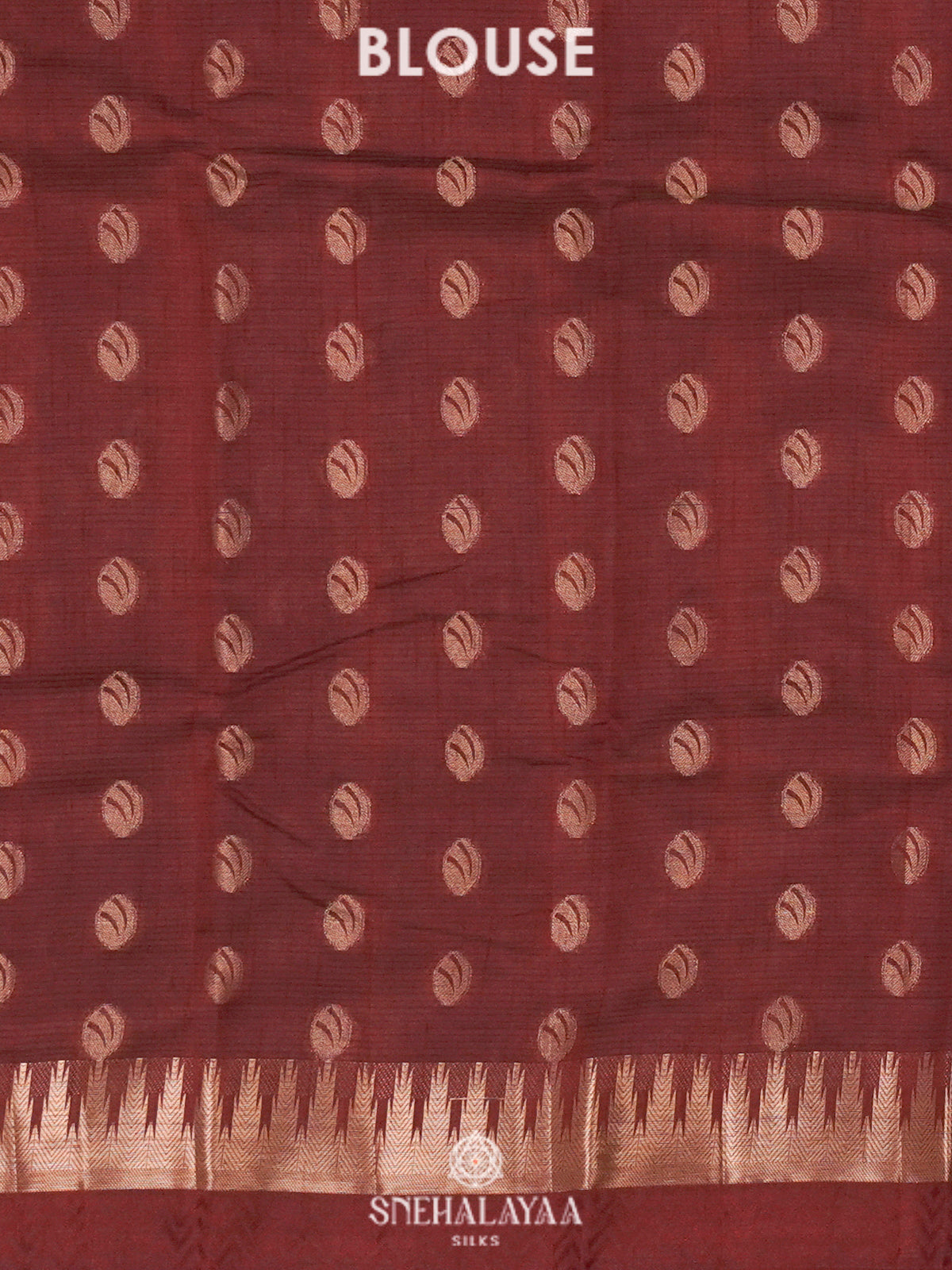 Brown Raw Silk Saree