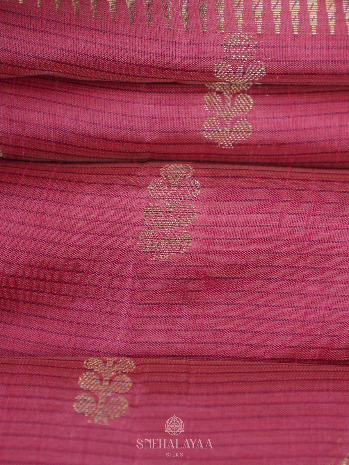 Pink Raw Silk Saree