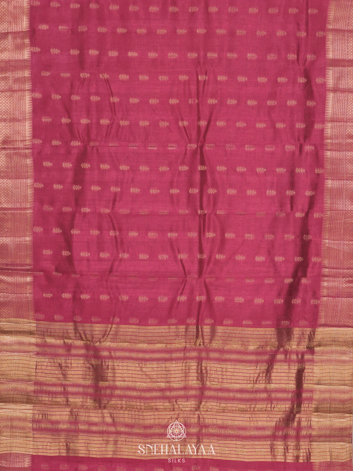 Pink Raw Silk Saree