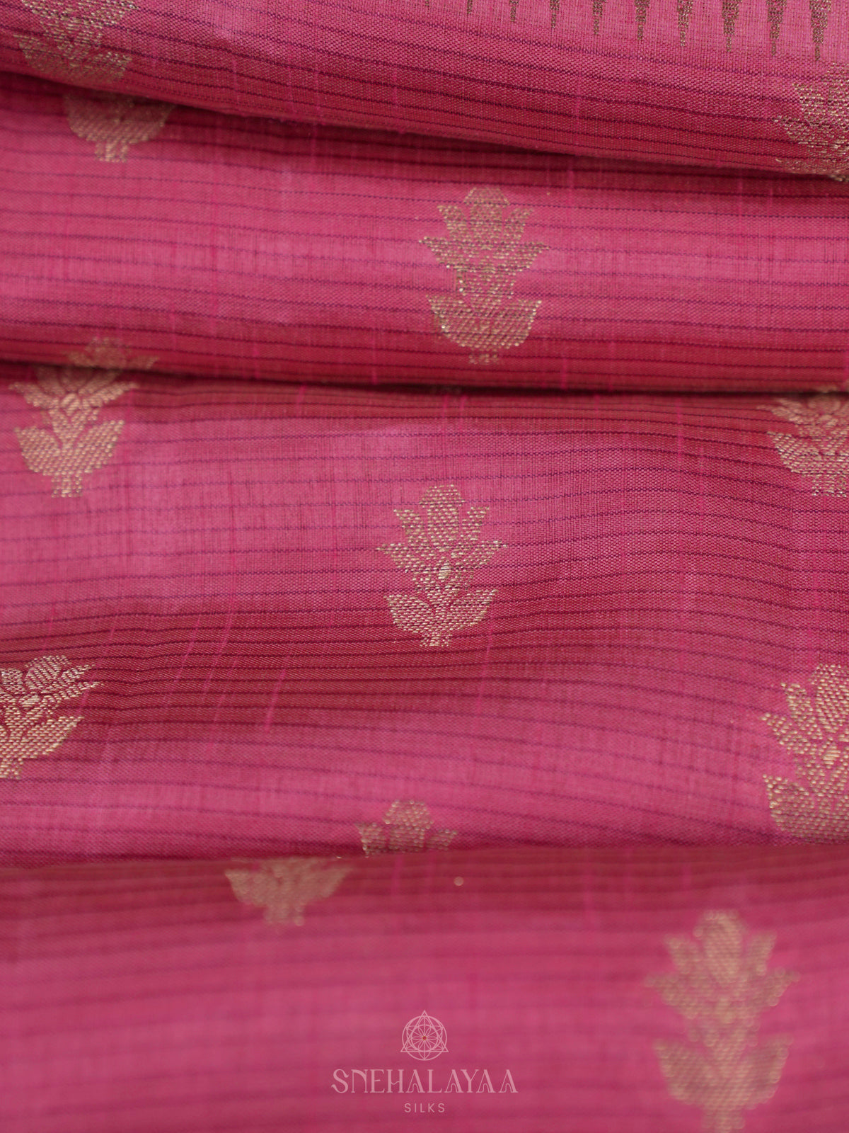Pink Raw Silk Saree