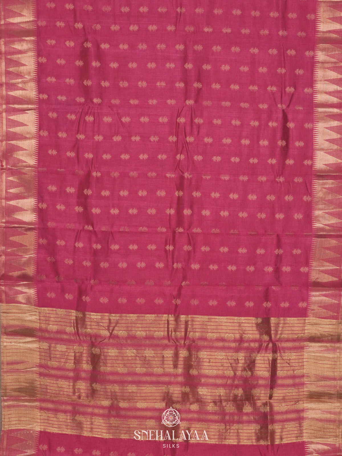 Pink Raw Silk Saree