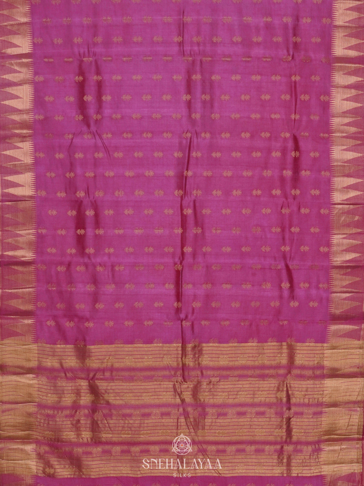 Pink Raw Silk Saree