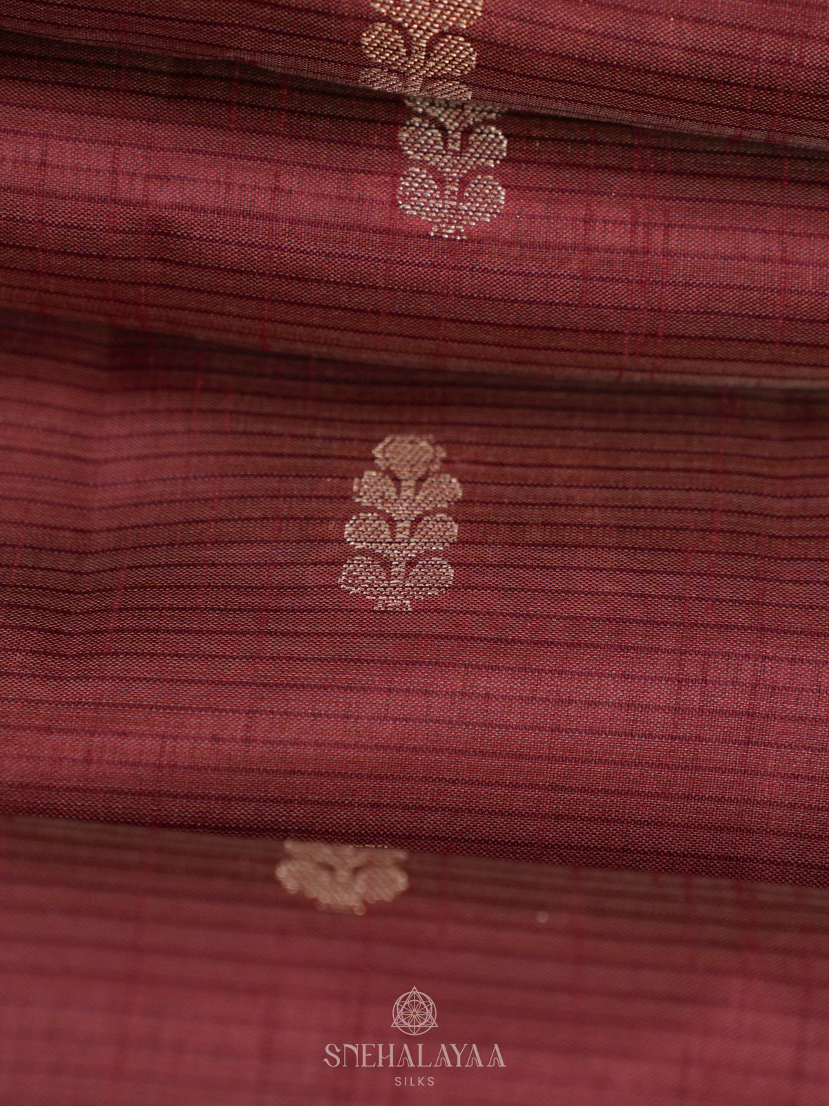 Brown Raw Silk Saree