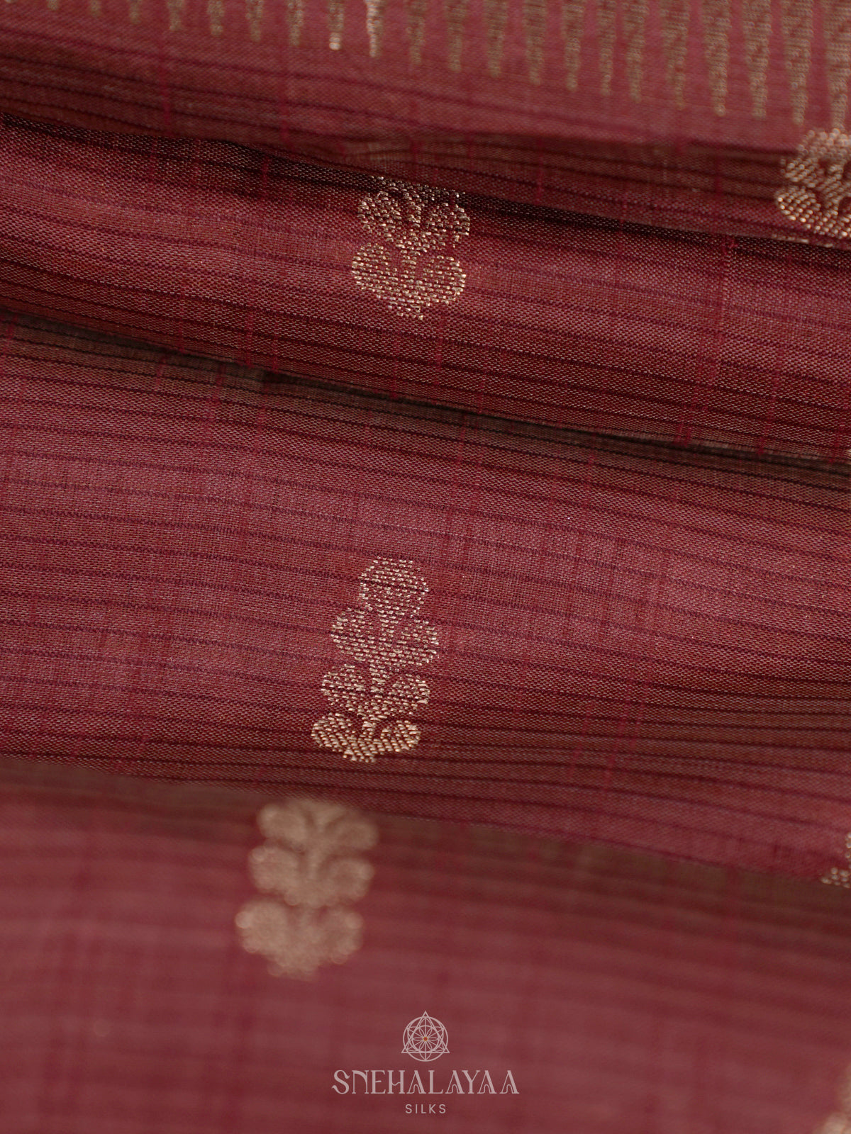 Brown Raw Silk Saree