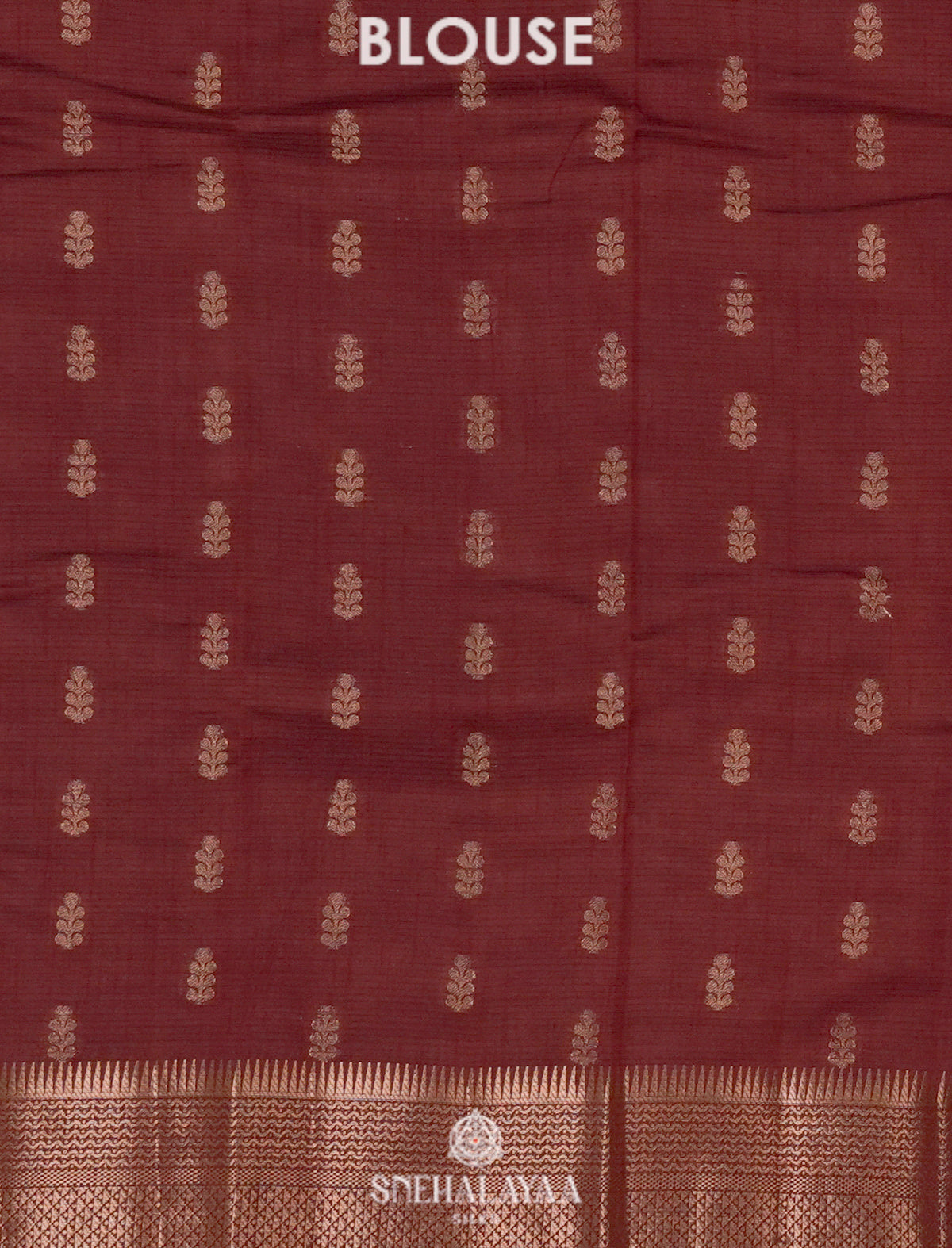 Brown Raw Silk Saree