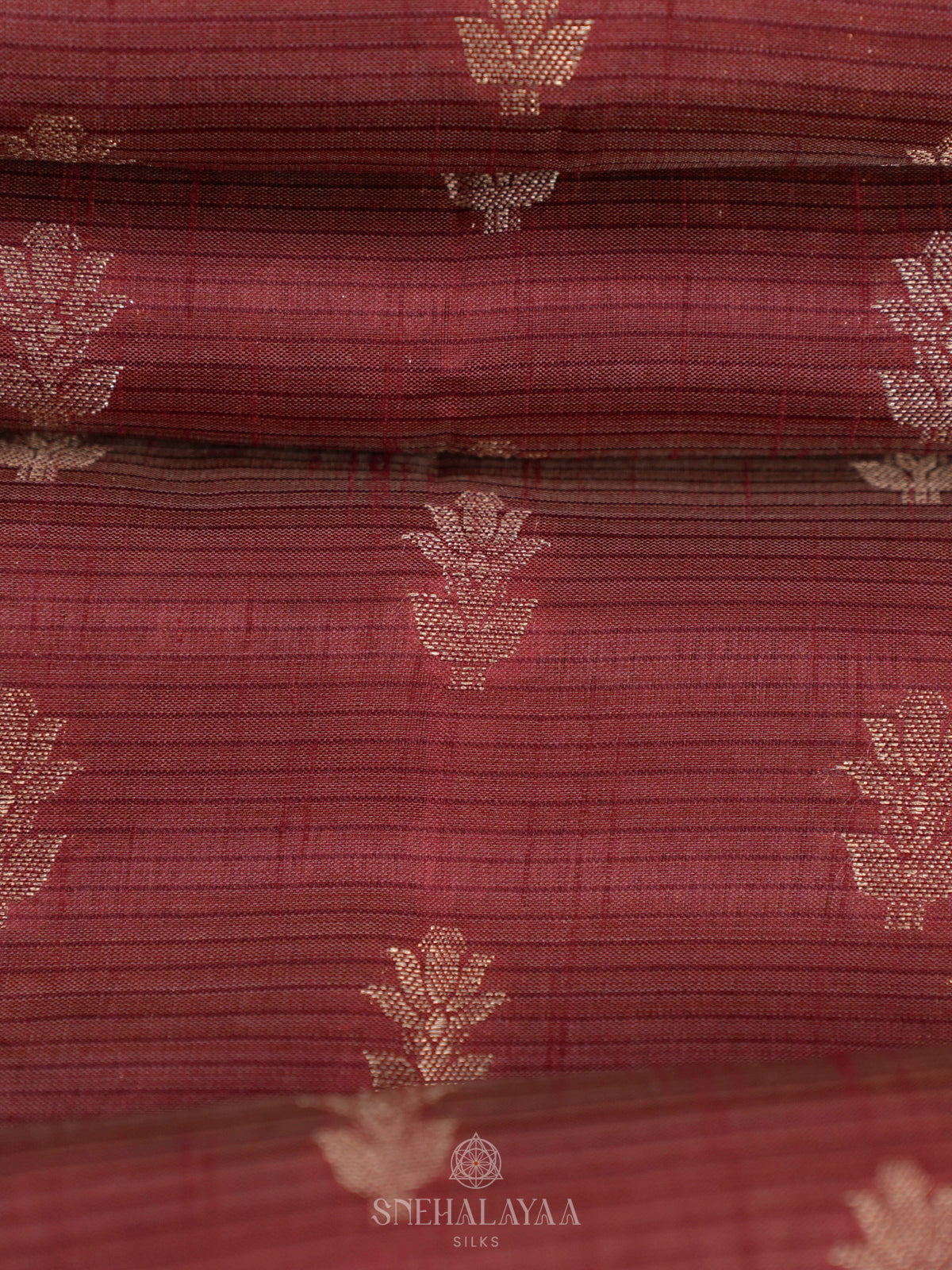Brown Raw Silk Saree