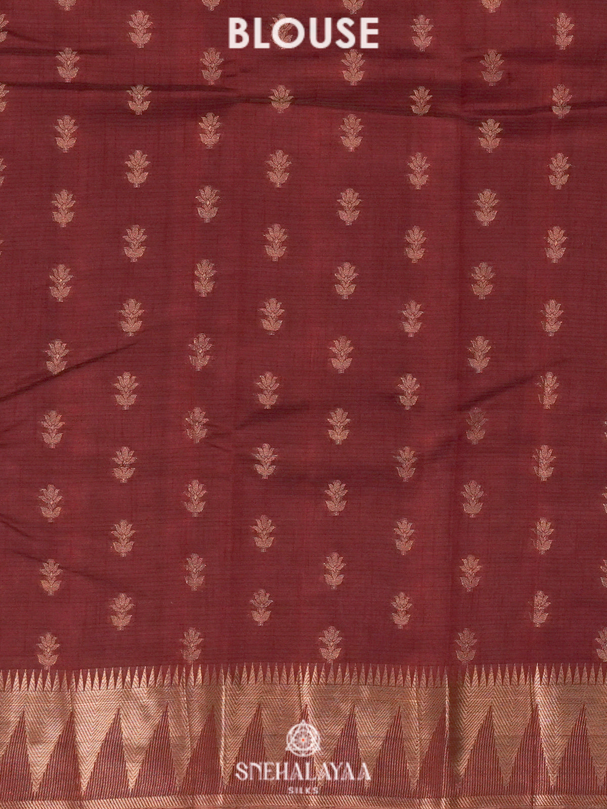 Brown Raw Silk Saree