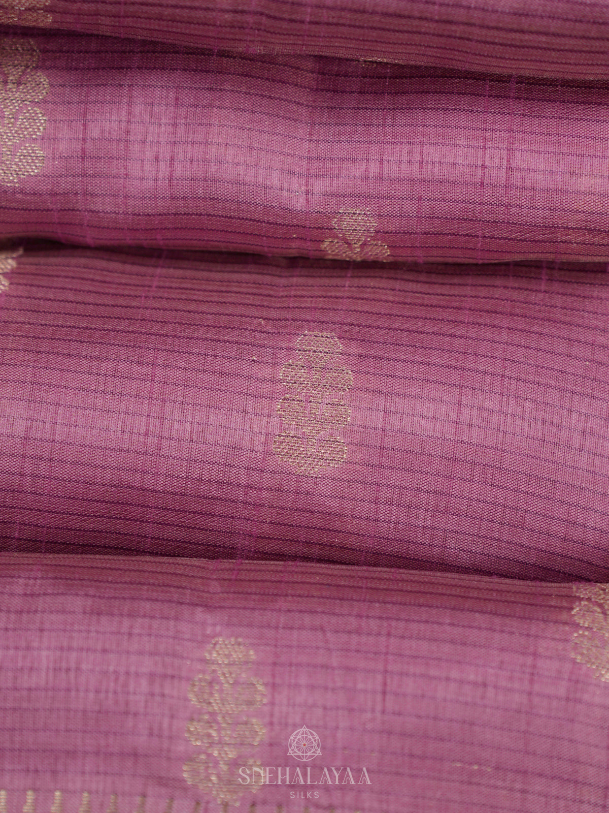 Lavender Raw Silk Saree