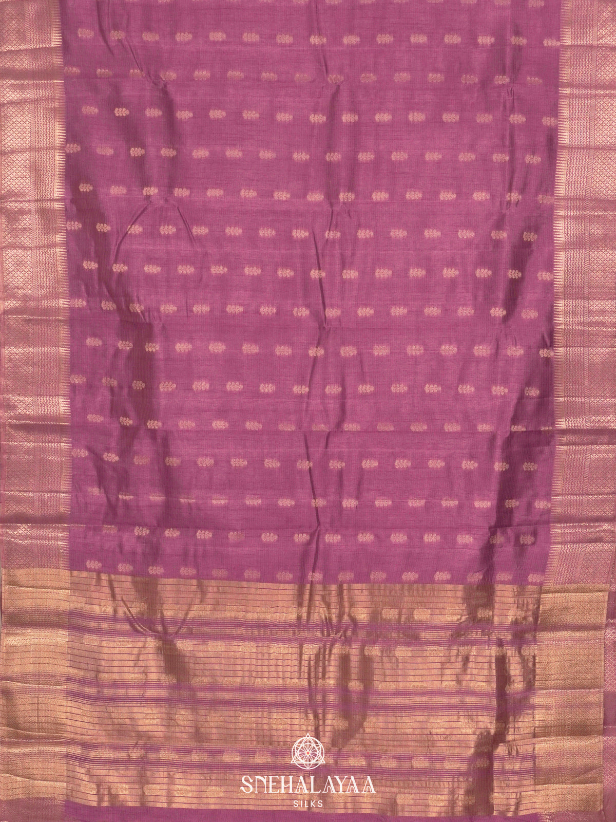 Lavender Raw Silk Saree