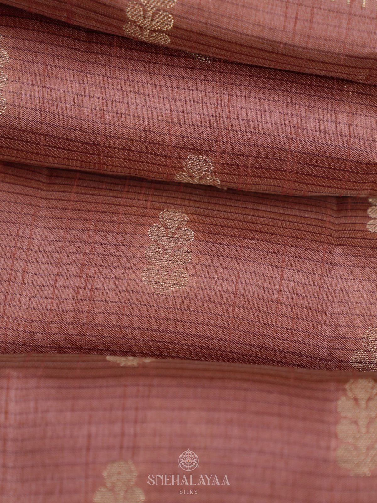 Brown Raw Silk Saree