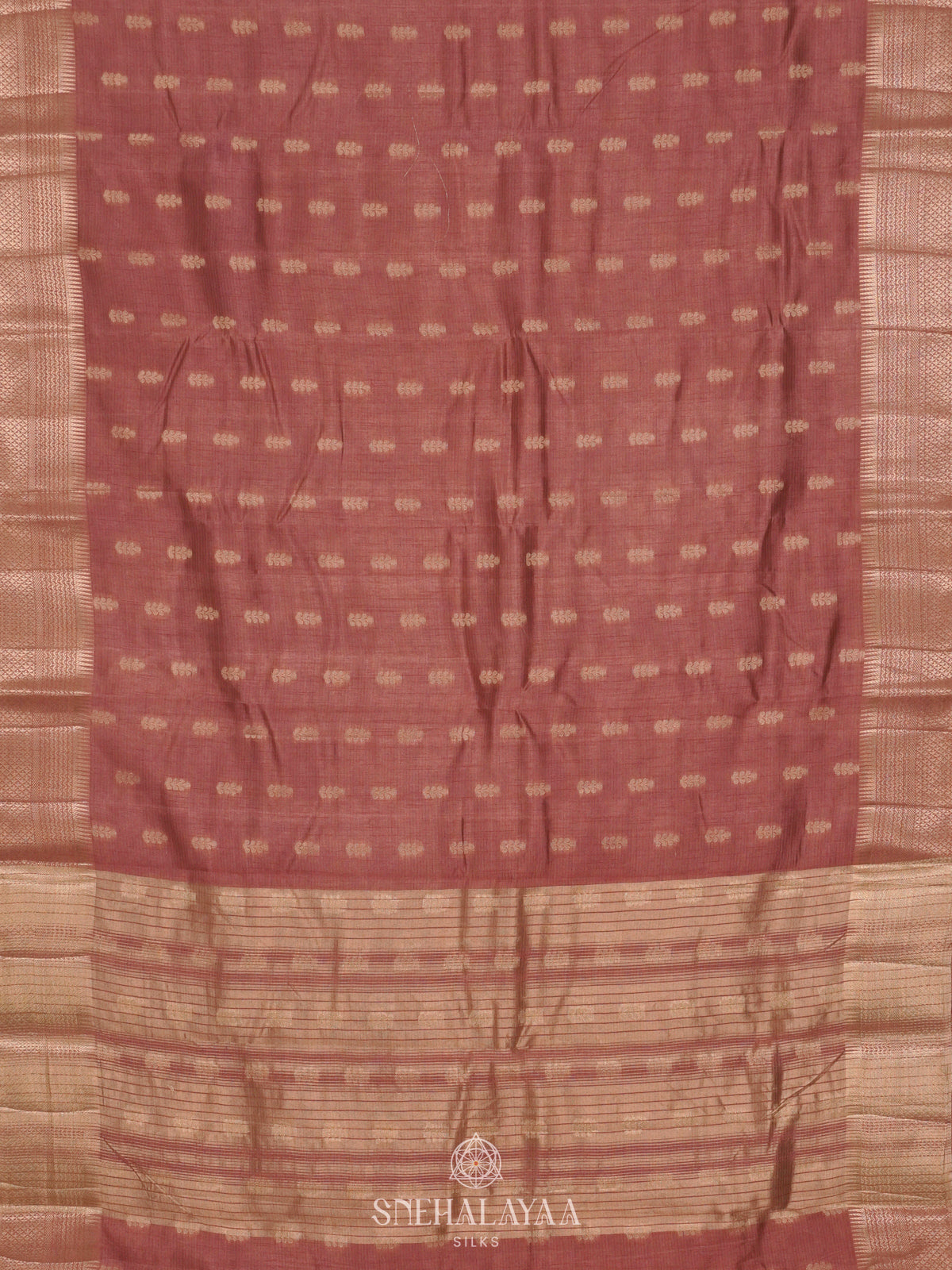 Brown Raw Silk Saree