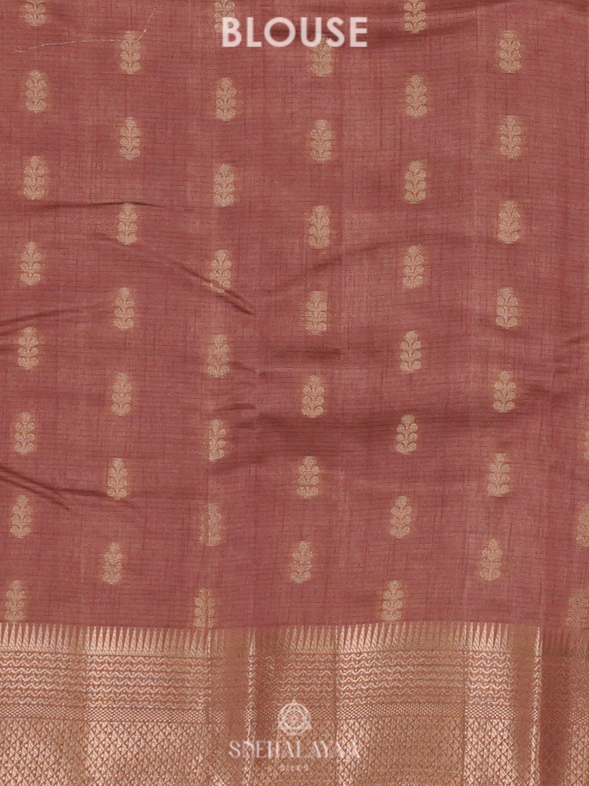 Brown Raw Silk Saree
