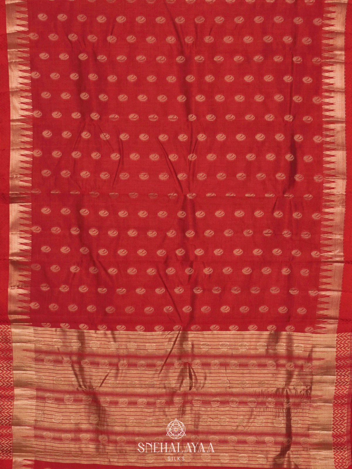 Red Raw Silk Saree