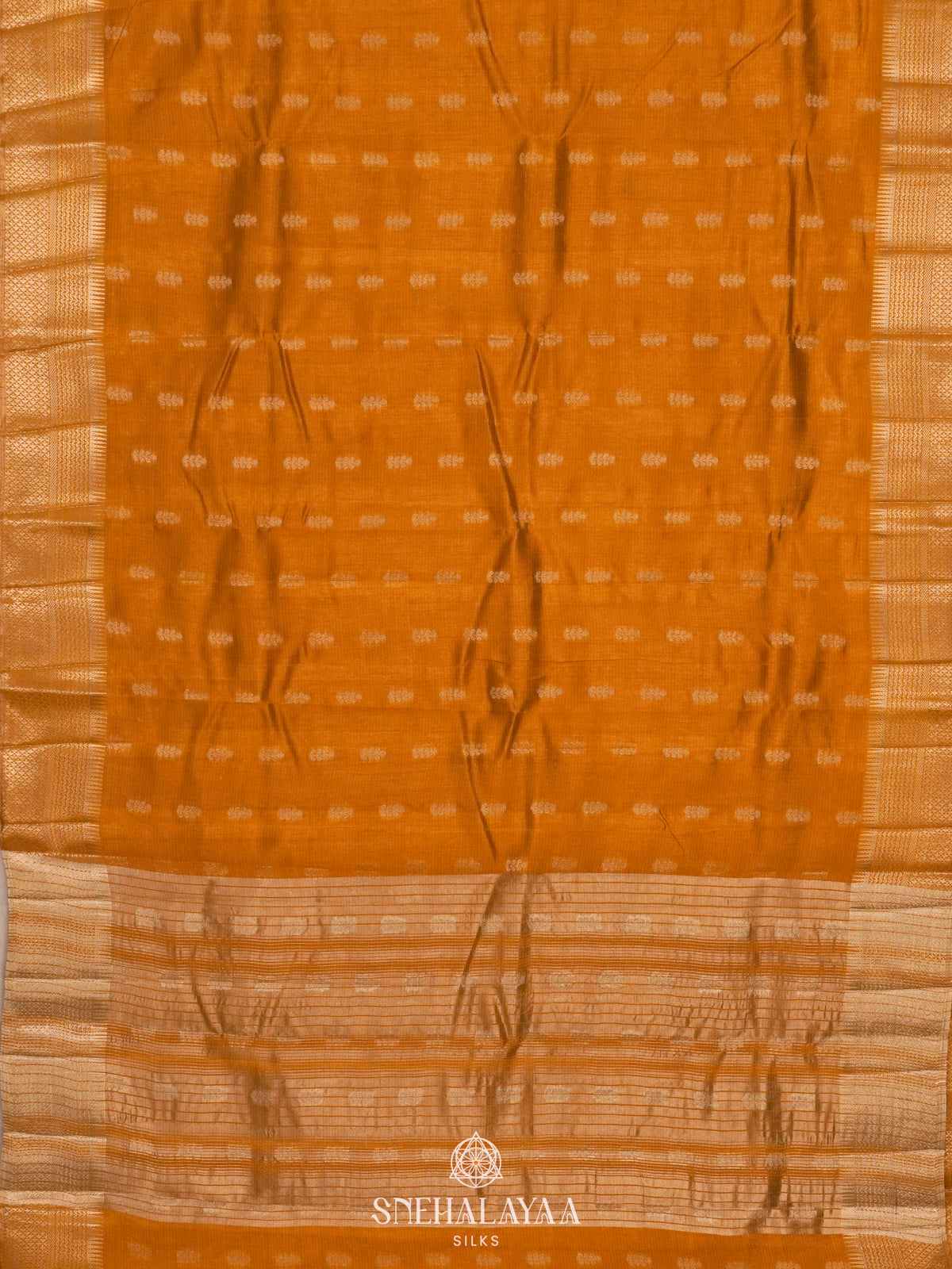 Mango Yellow Raw Silk Saree