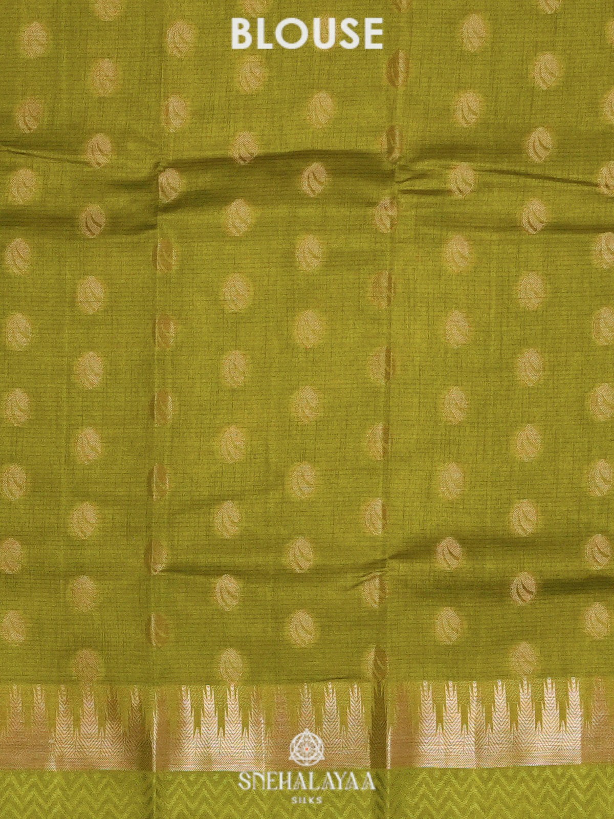 Lime Green Raw Silk Saree