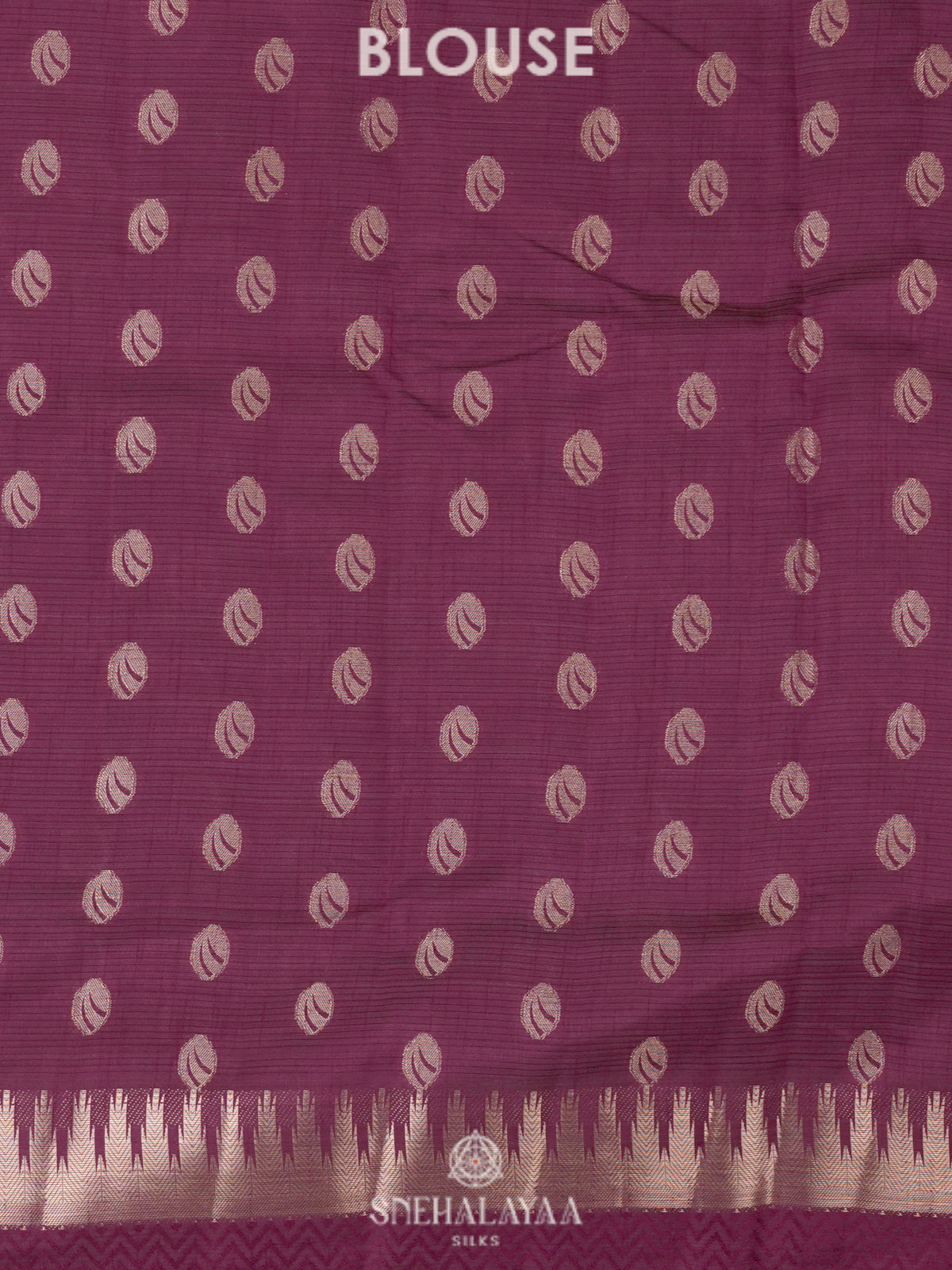 Wine Raw Silk Saree
