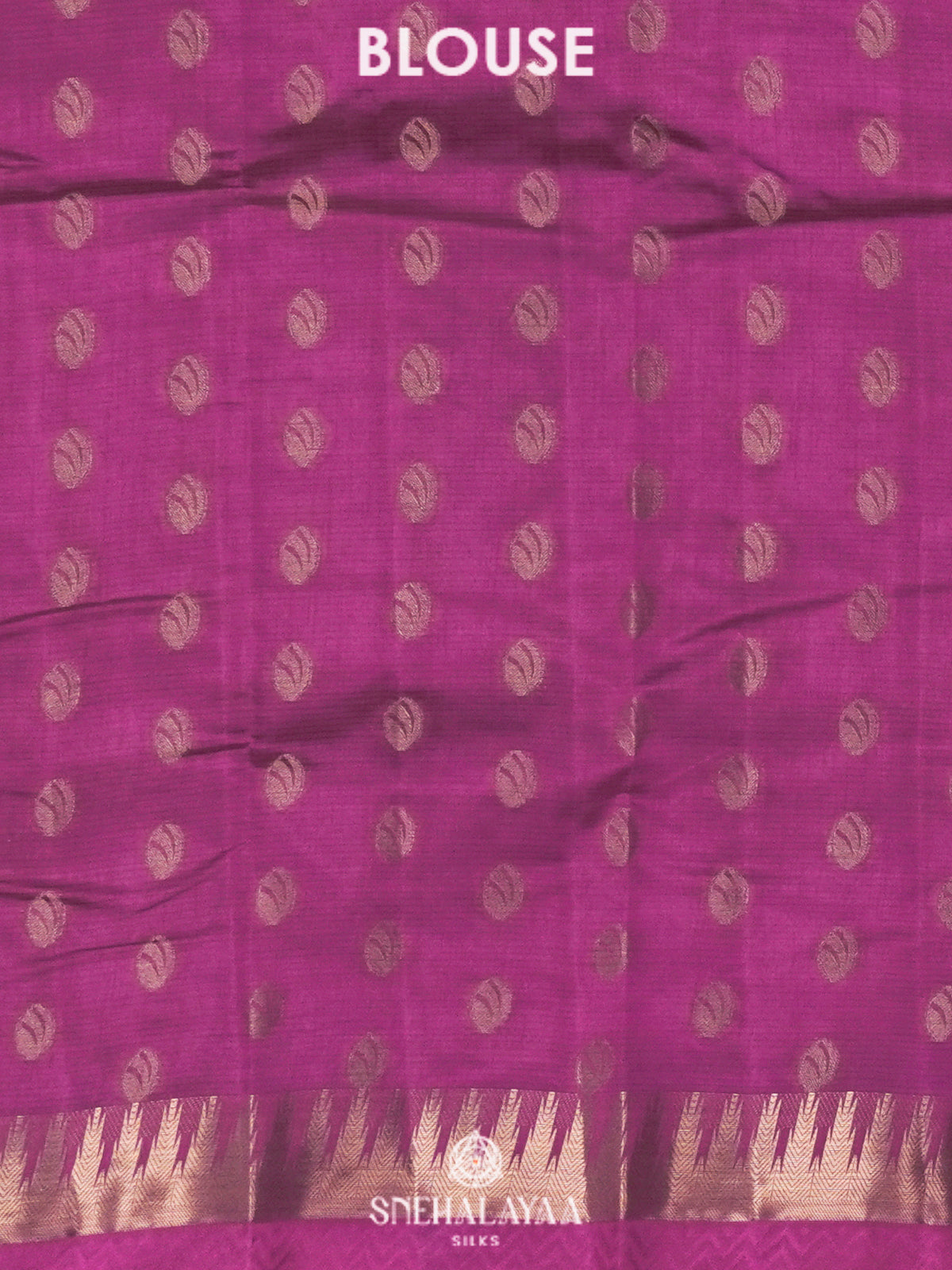 Magenta Pink Raw Silk Saree