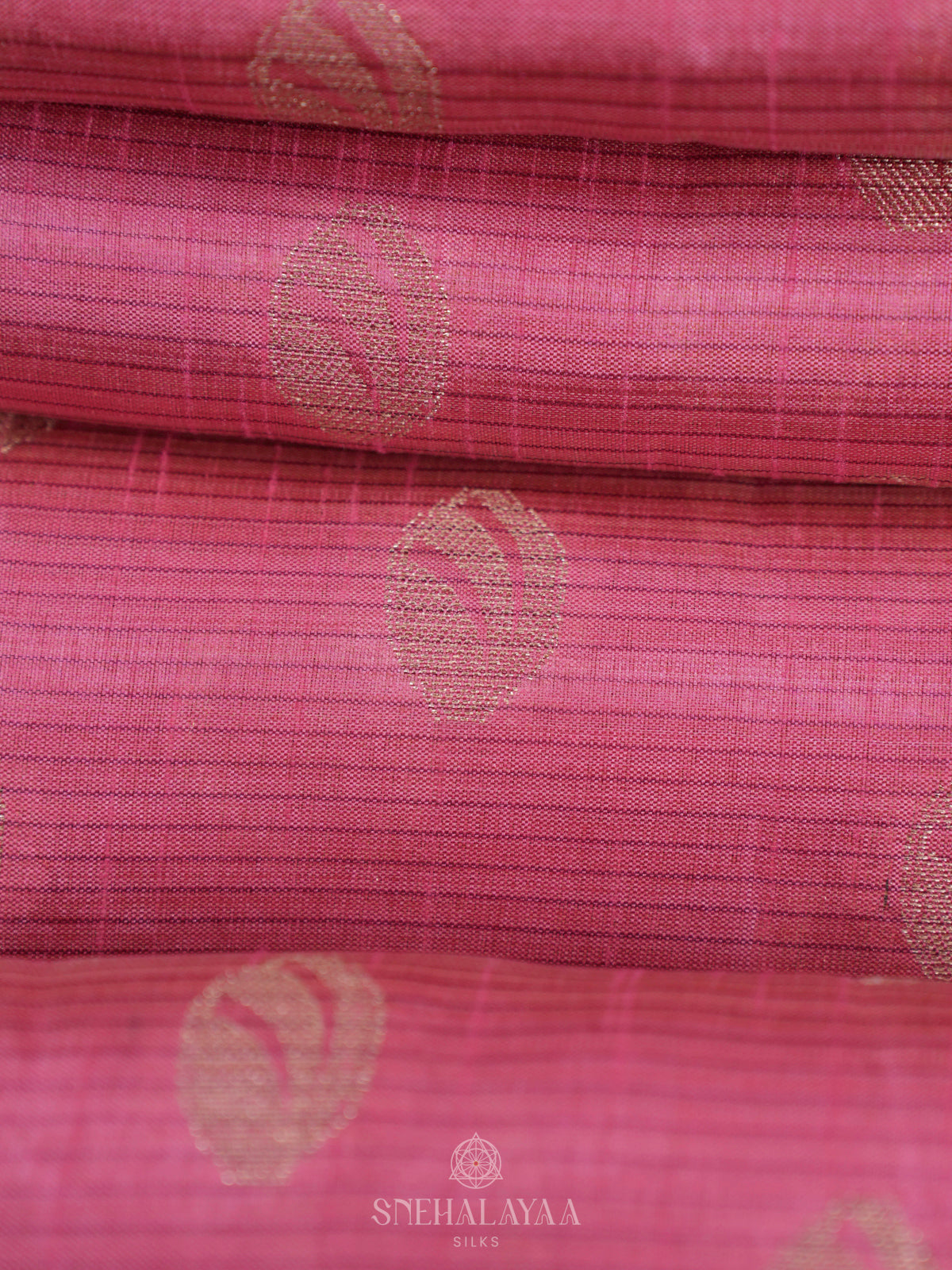 Pink Raw Silk Saree