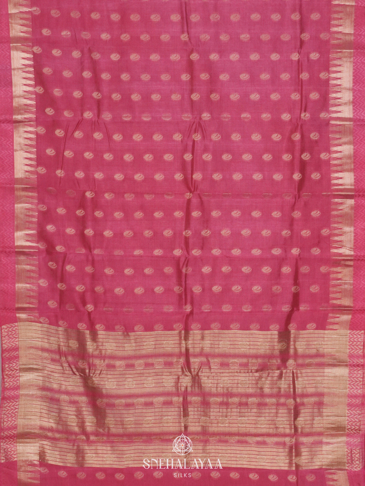 Pink Raw Silk Saree