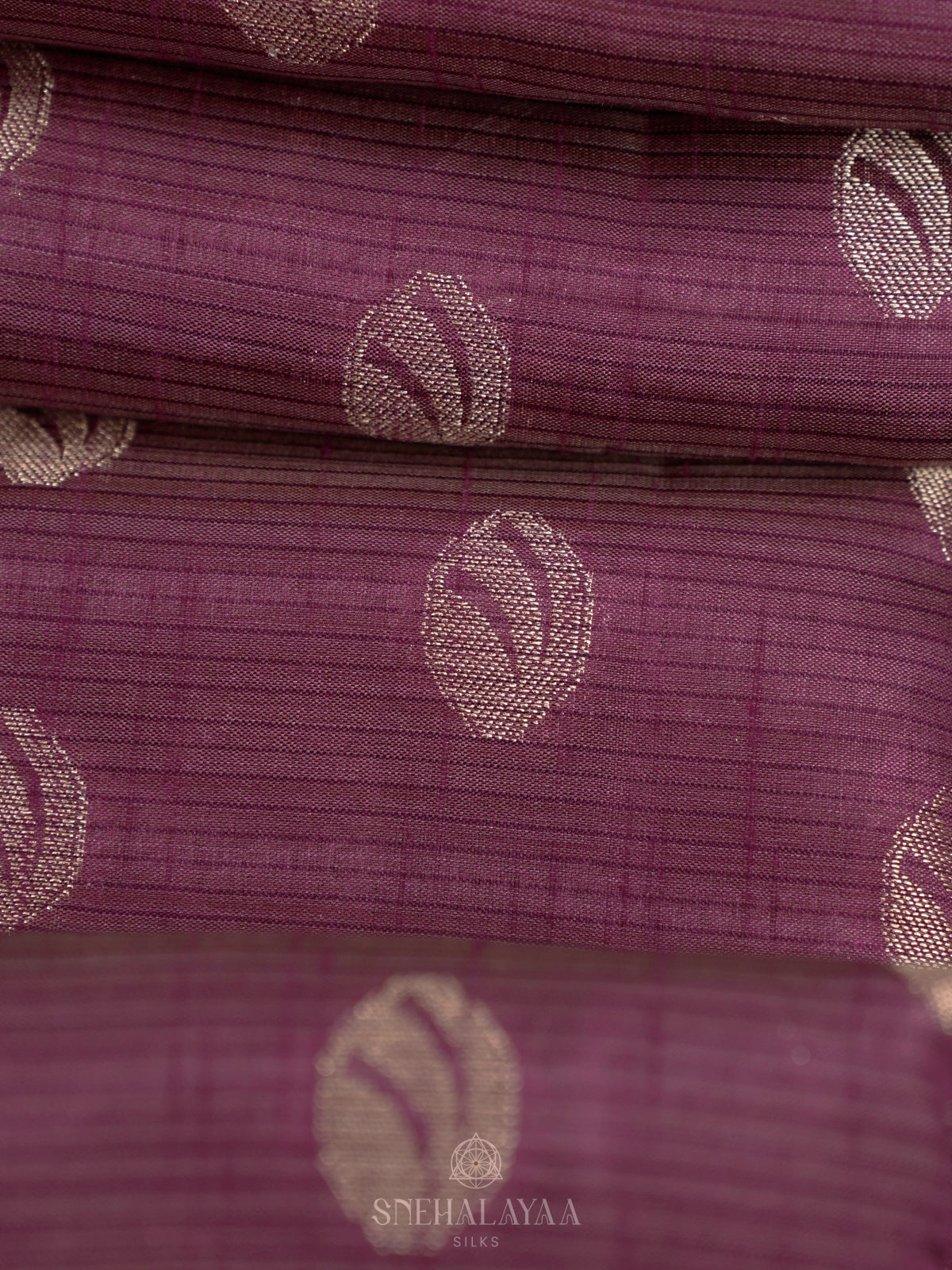 Wine Raw Silk Saree