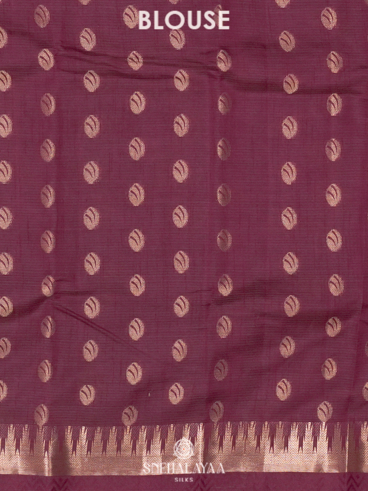 Wine Raw Silk Saree