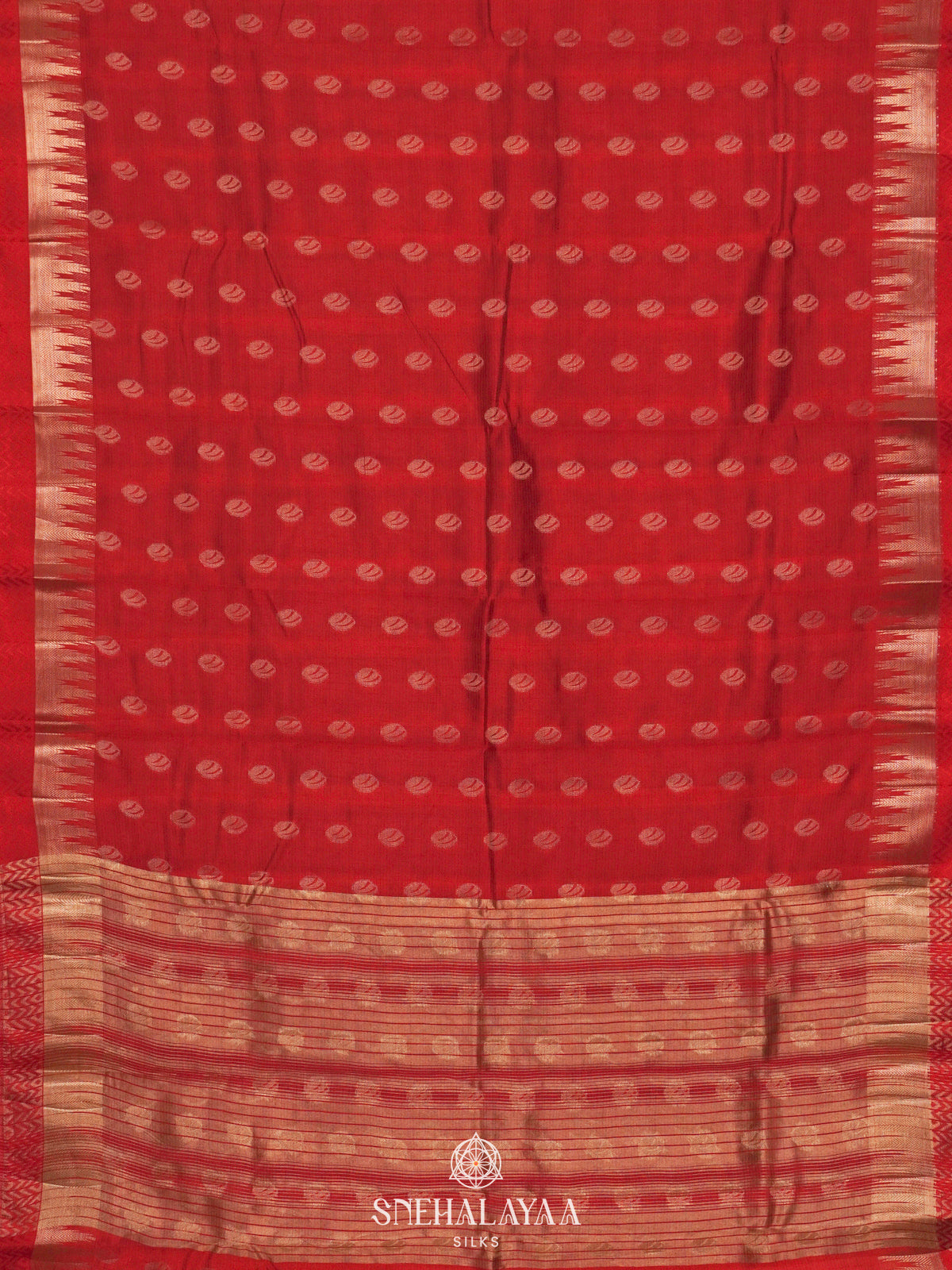 Red Raw Silk Saree