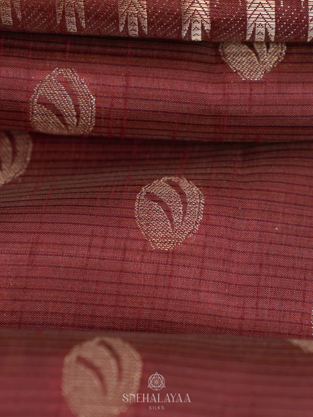 Brown Raw Silk Saree