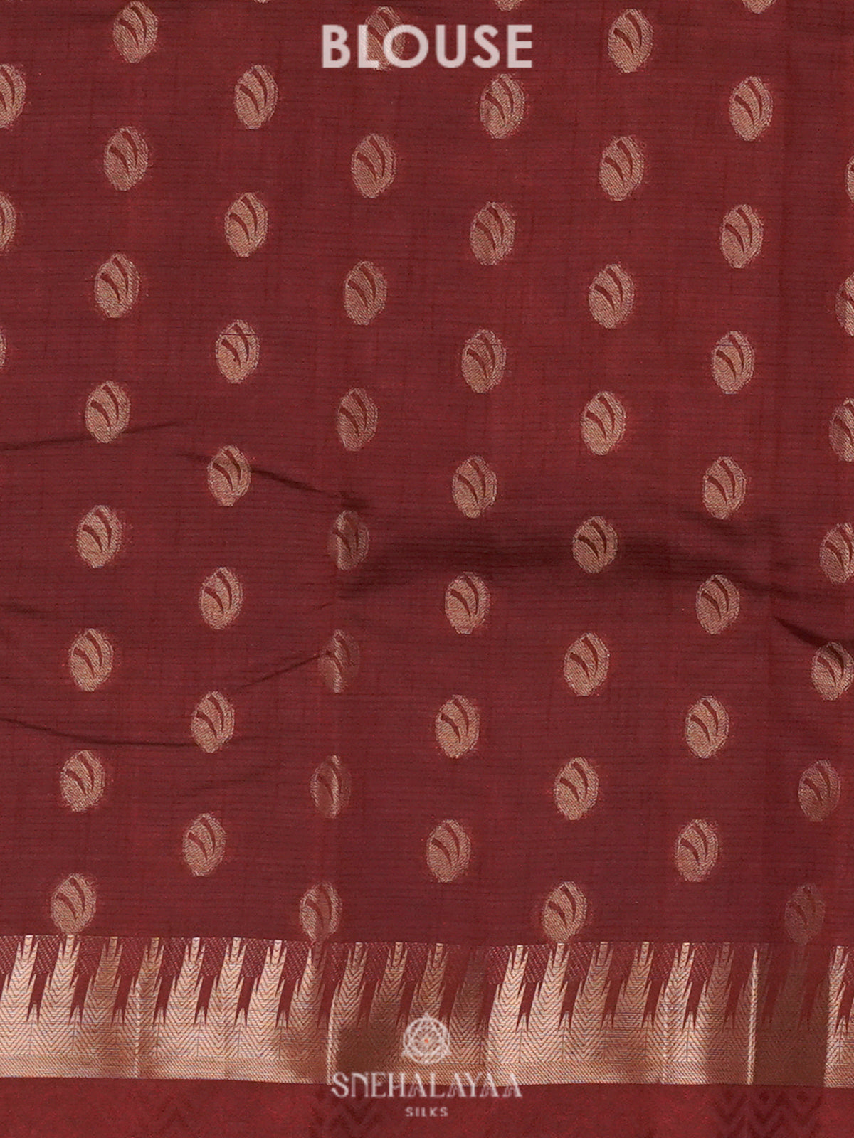 Brown Raw Silk Saree