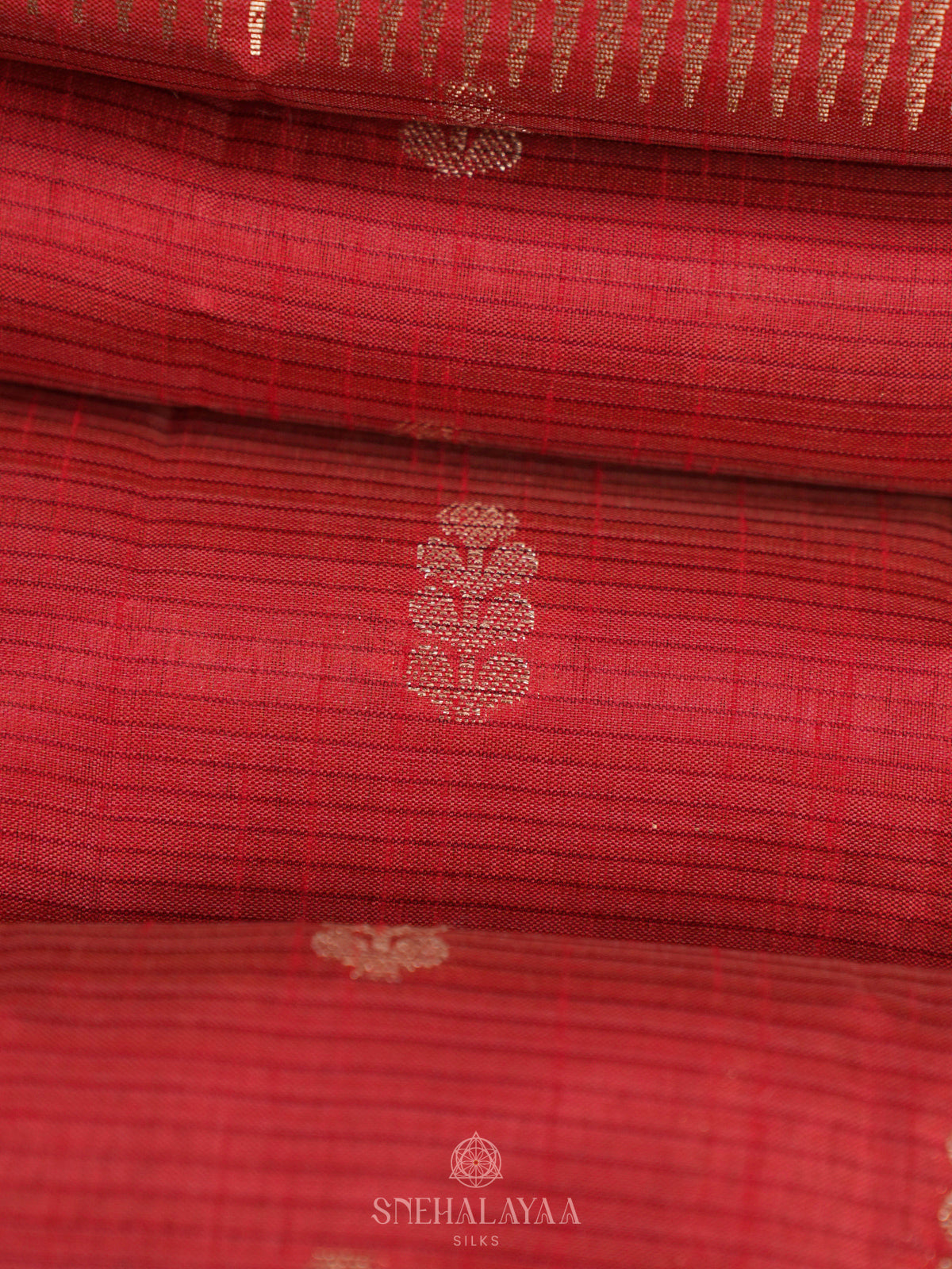Red Raw Silk Saree