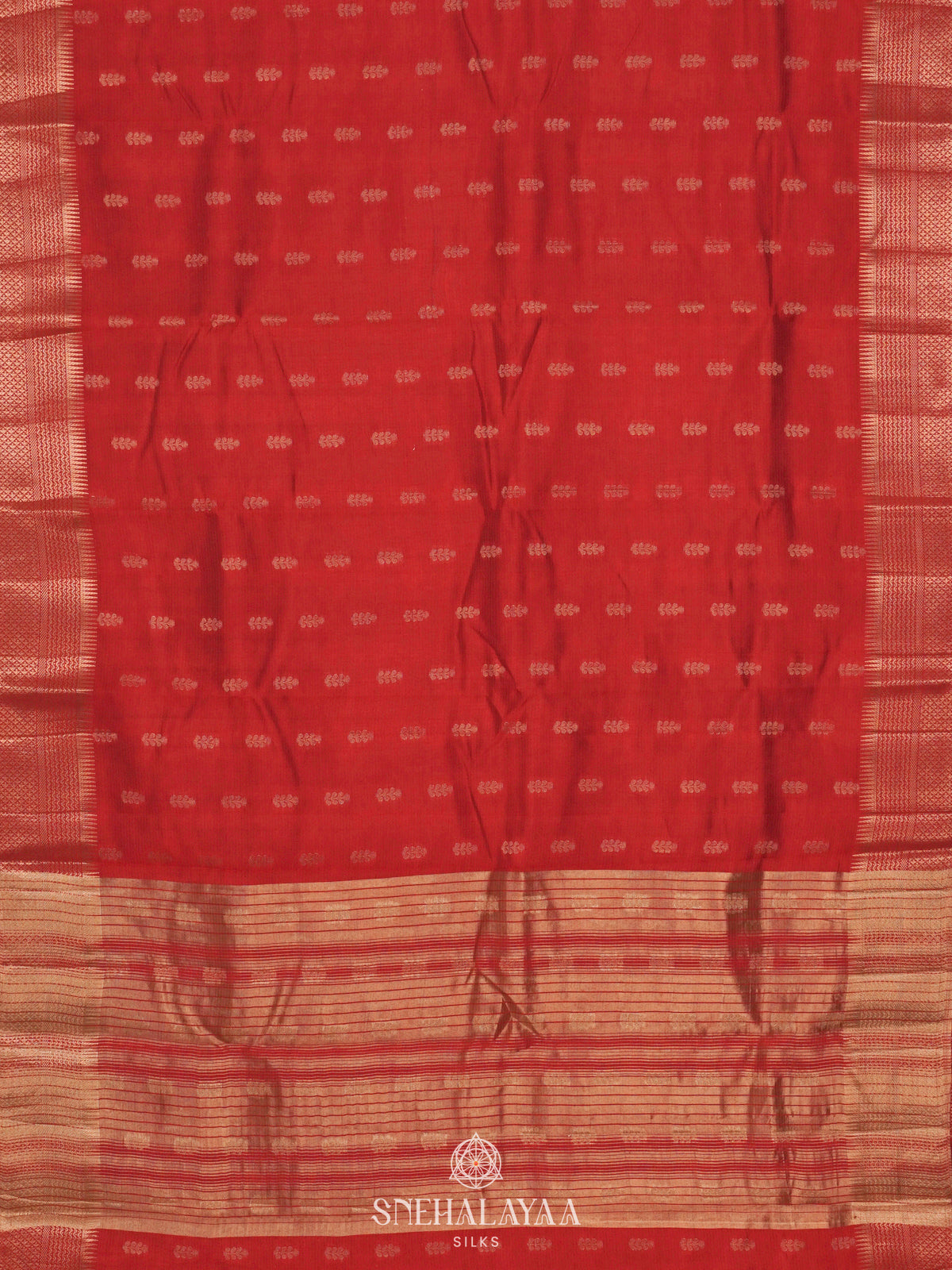 Red Raw Silk Saree
