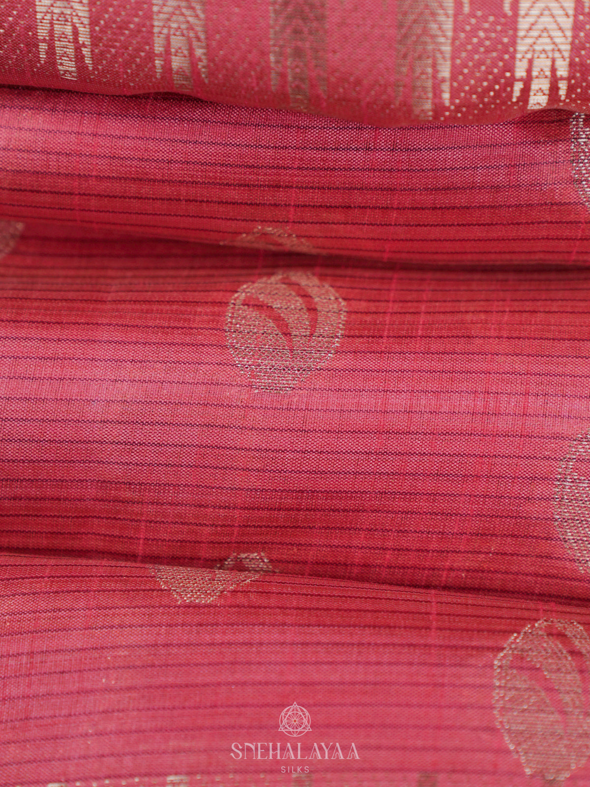 Pink Raw Silk Saree