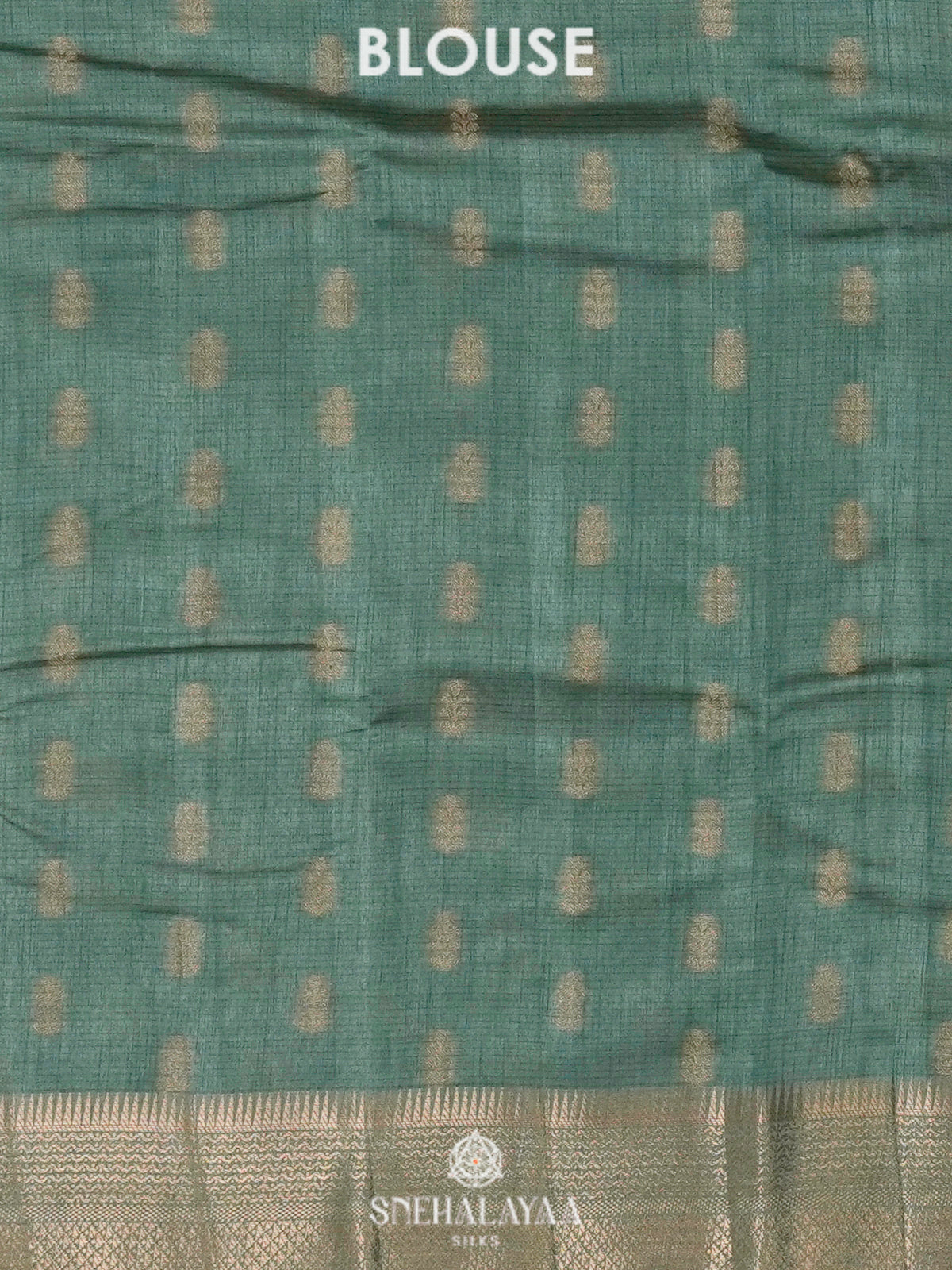 Mint Green Raw Silk Saree