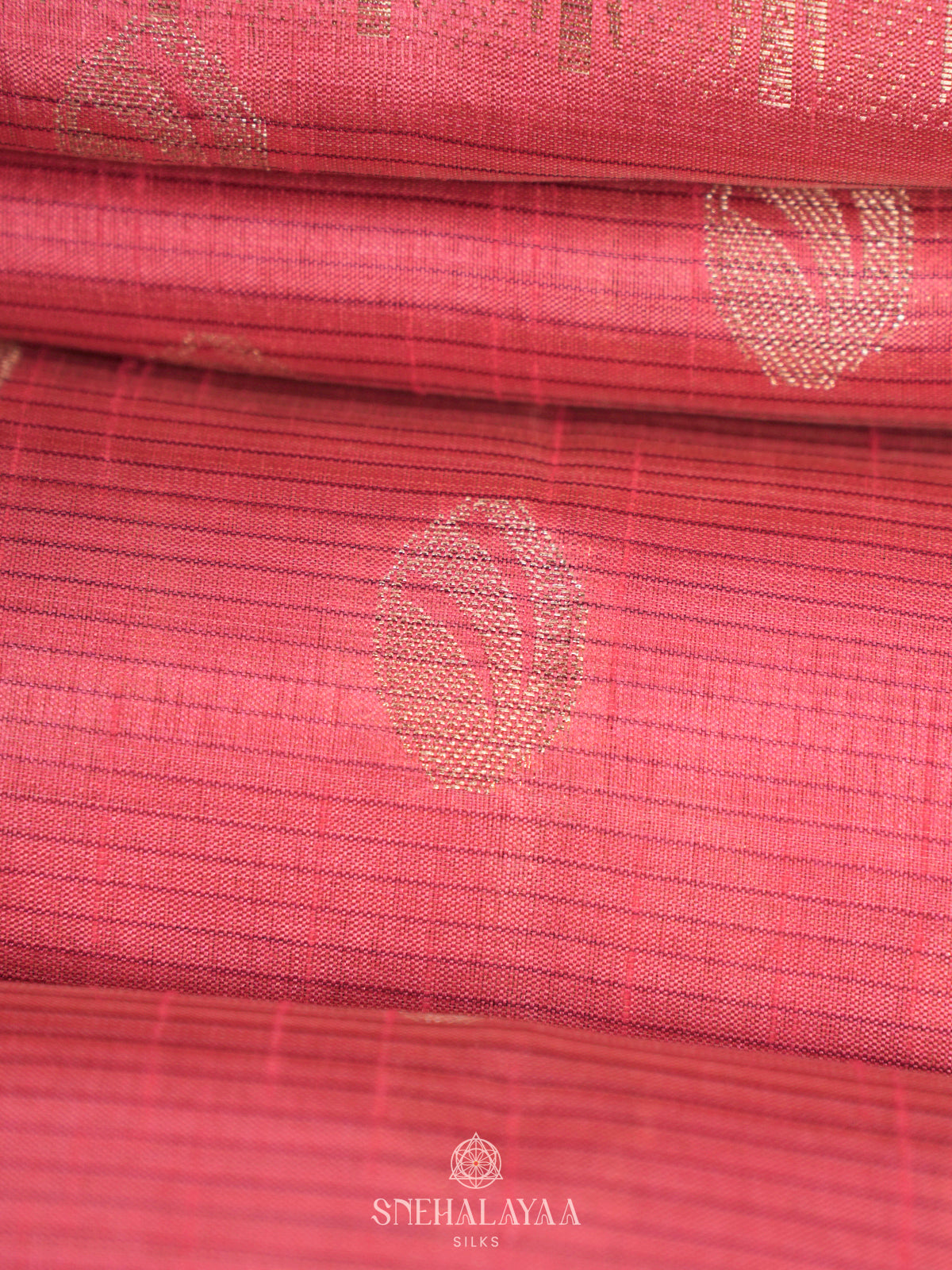 Pink Raw Silk Saree